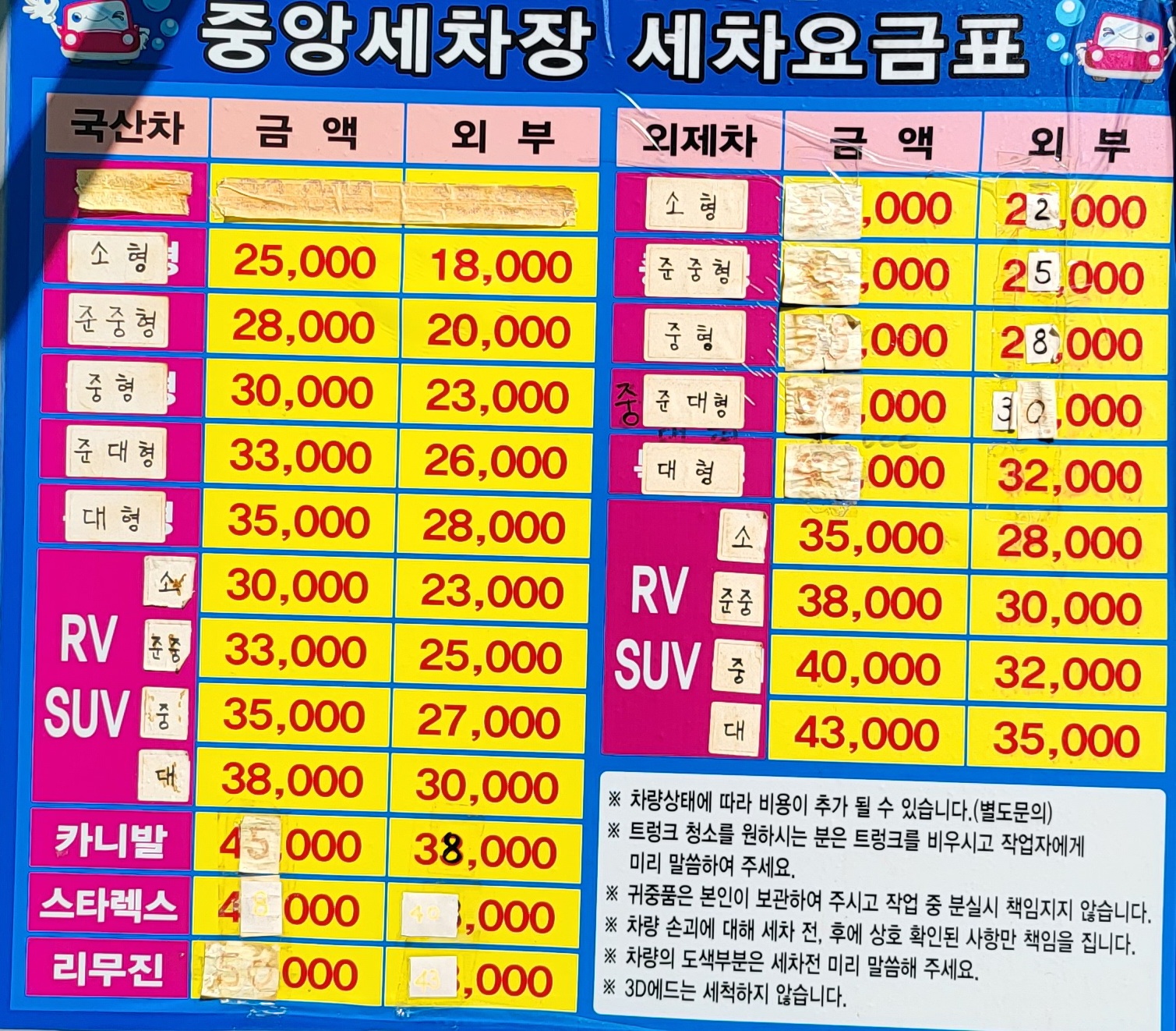 중앙스팀손세차장