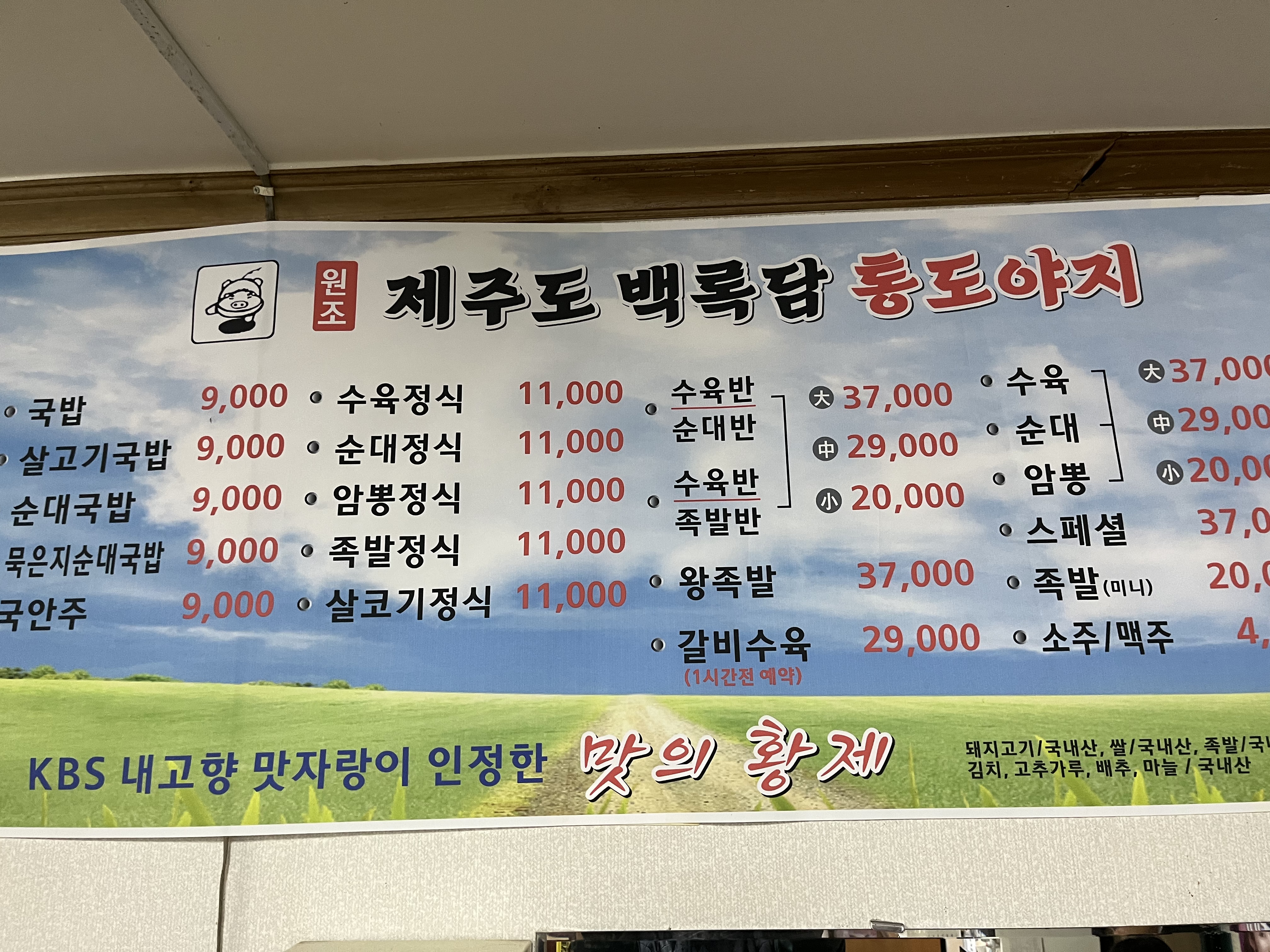 백록담통도야지