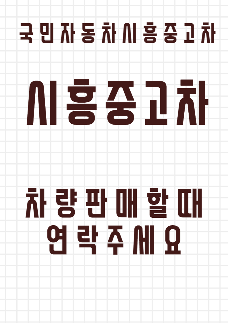 국민자동차시흥중고차매매