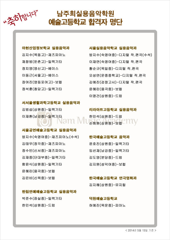 남주희실용음악학원 강남점