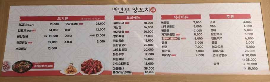 백년부양꼬치 안양점