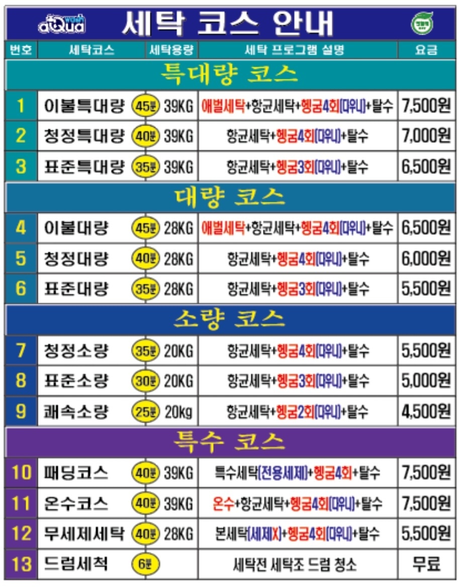 아쿠아워시 포항오천점
