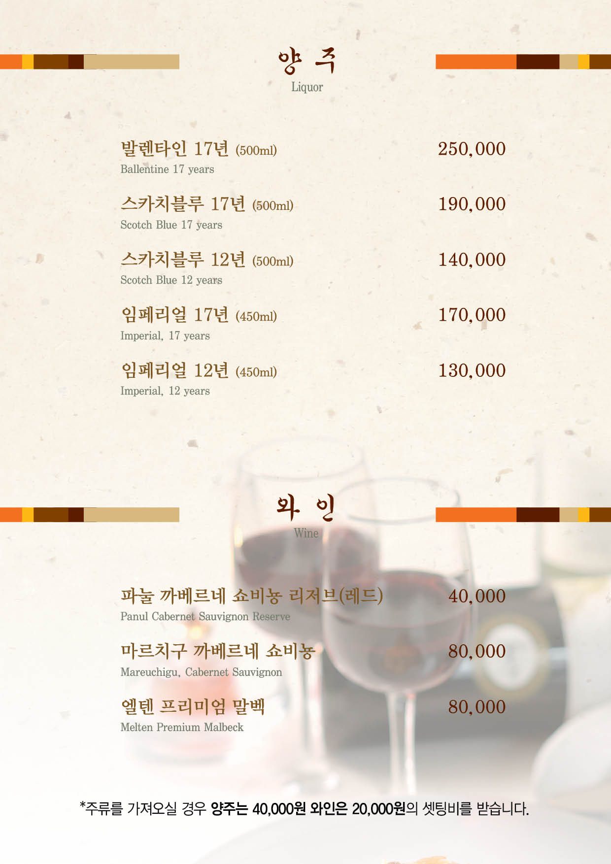 양주,와인