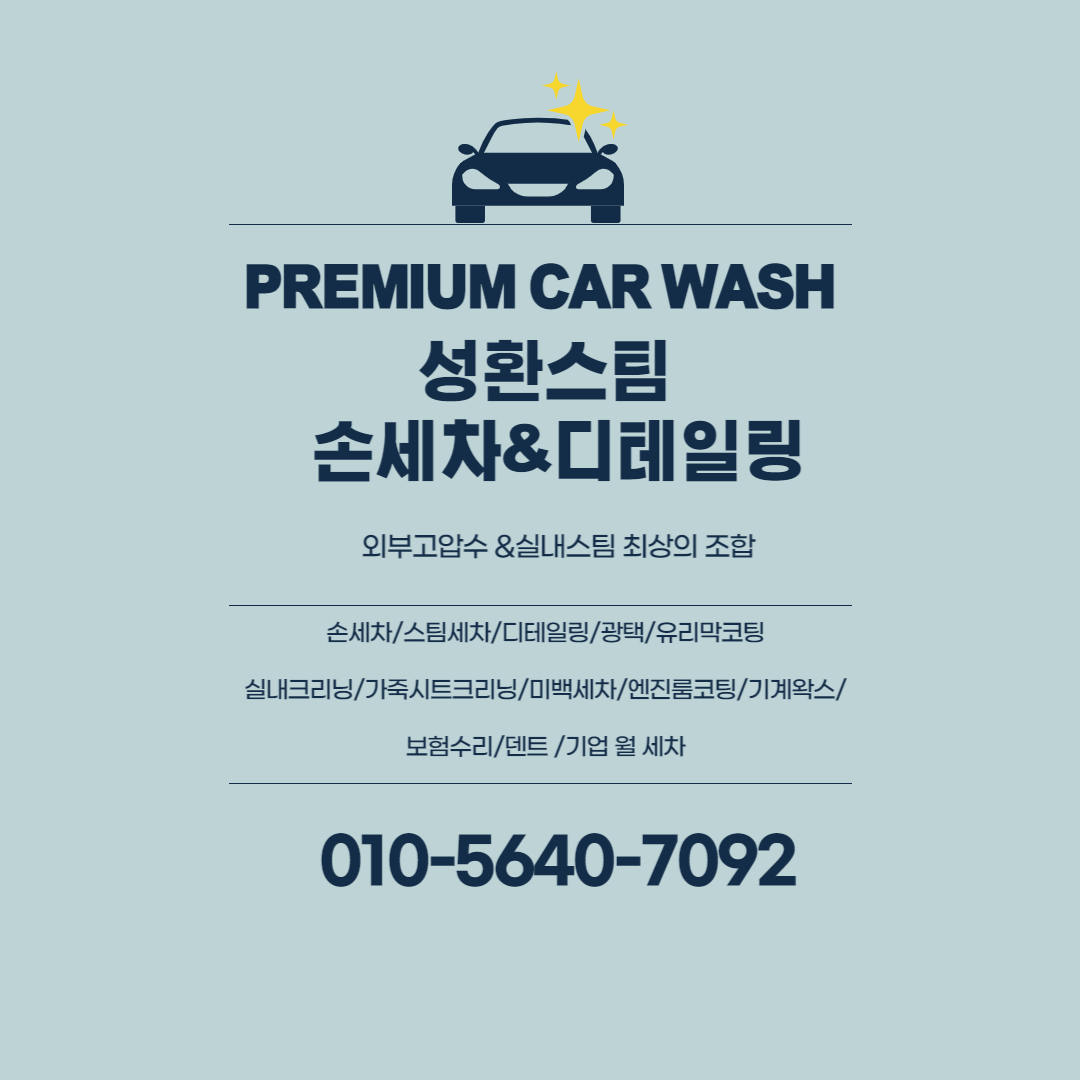 성환스팀 손세차장