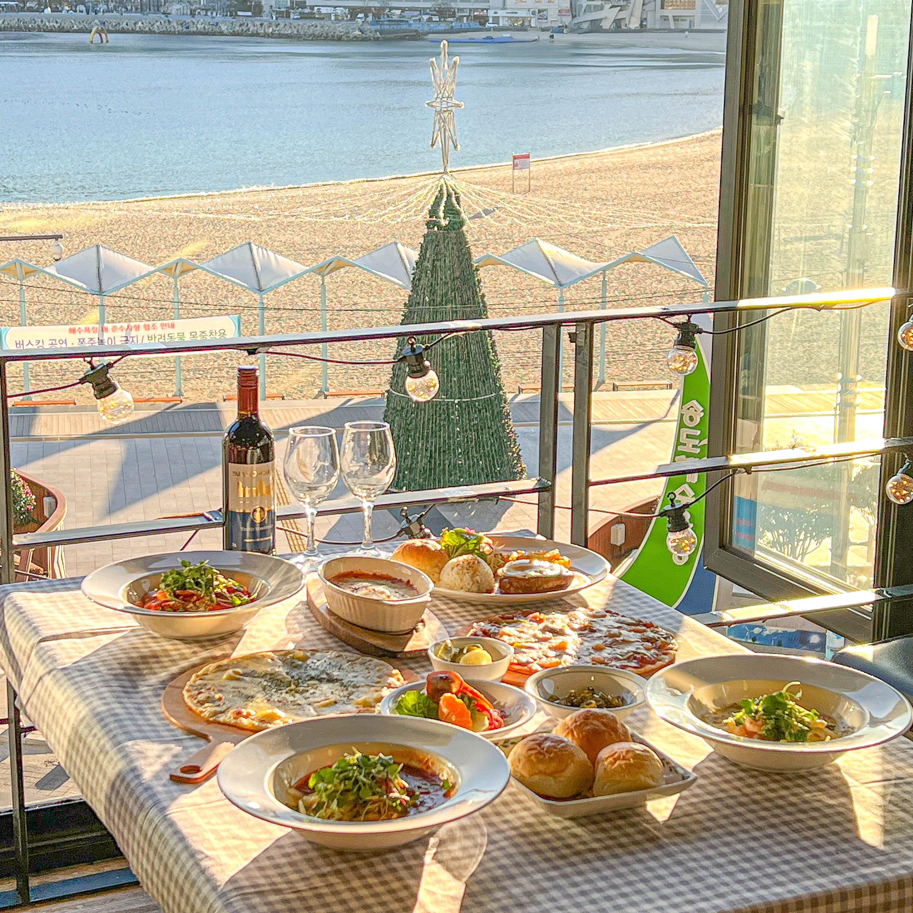 구름속의 산책 부산송도