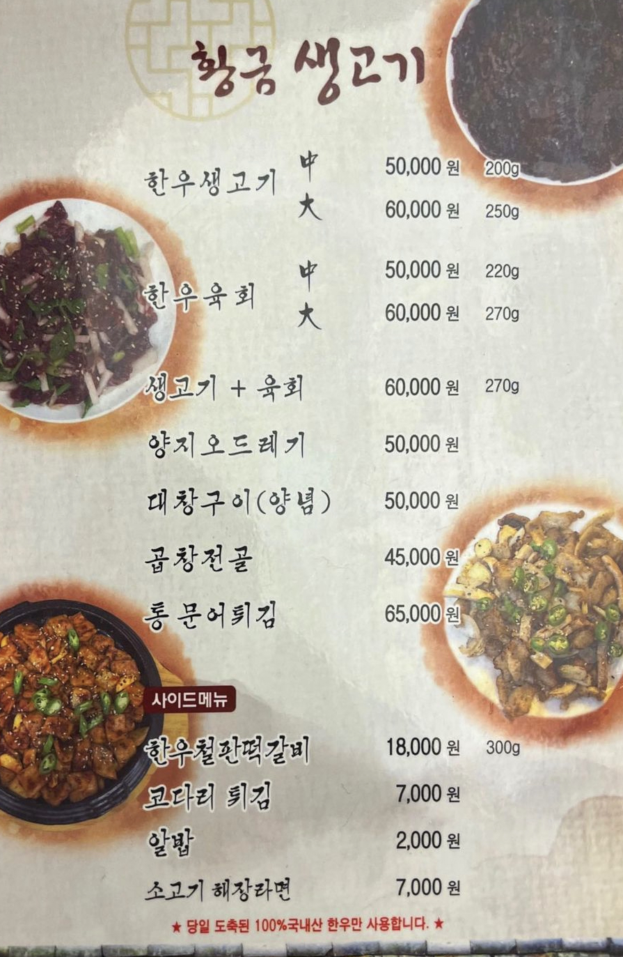 황금생고기