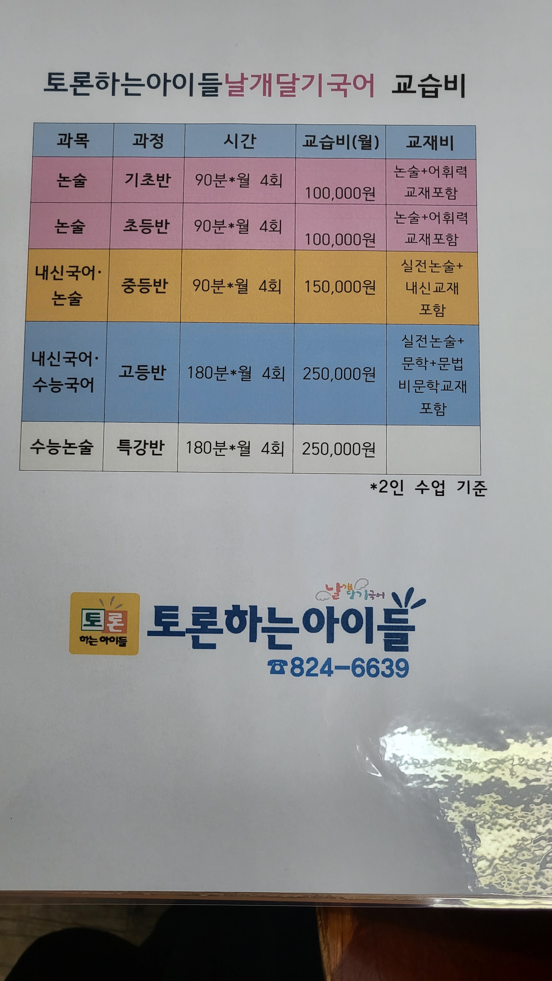토론하는아이들날개달기국어학원