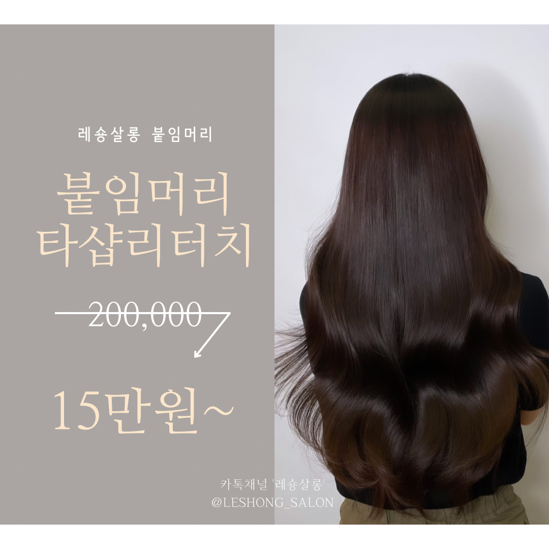 레숑살롱 붙임머리 대표 이미지