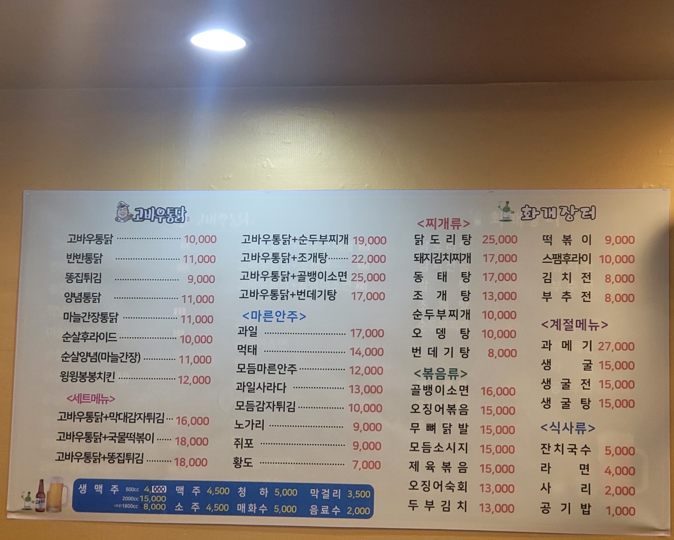 고바우통닭