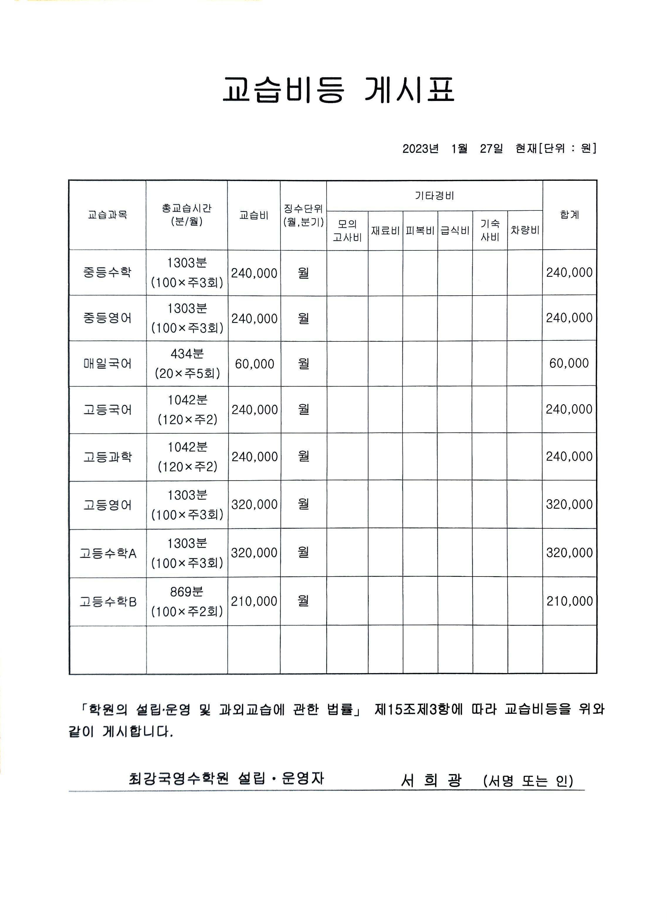 최강학원