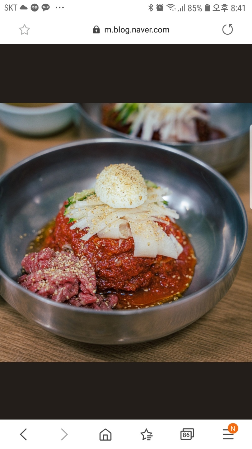 미락육회막국수