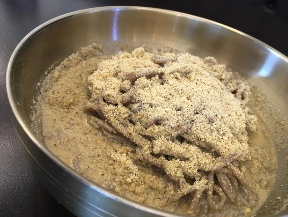 Perilla buckwheat noodles