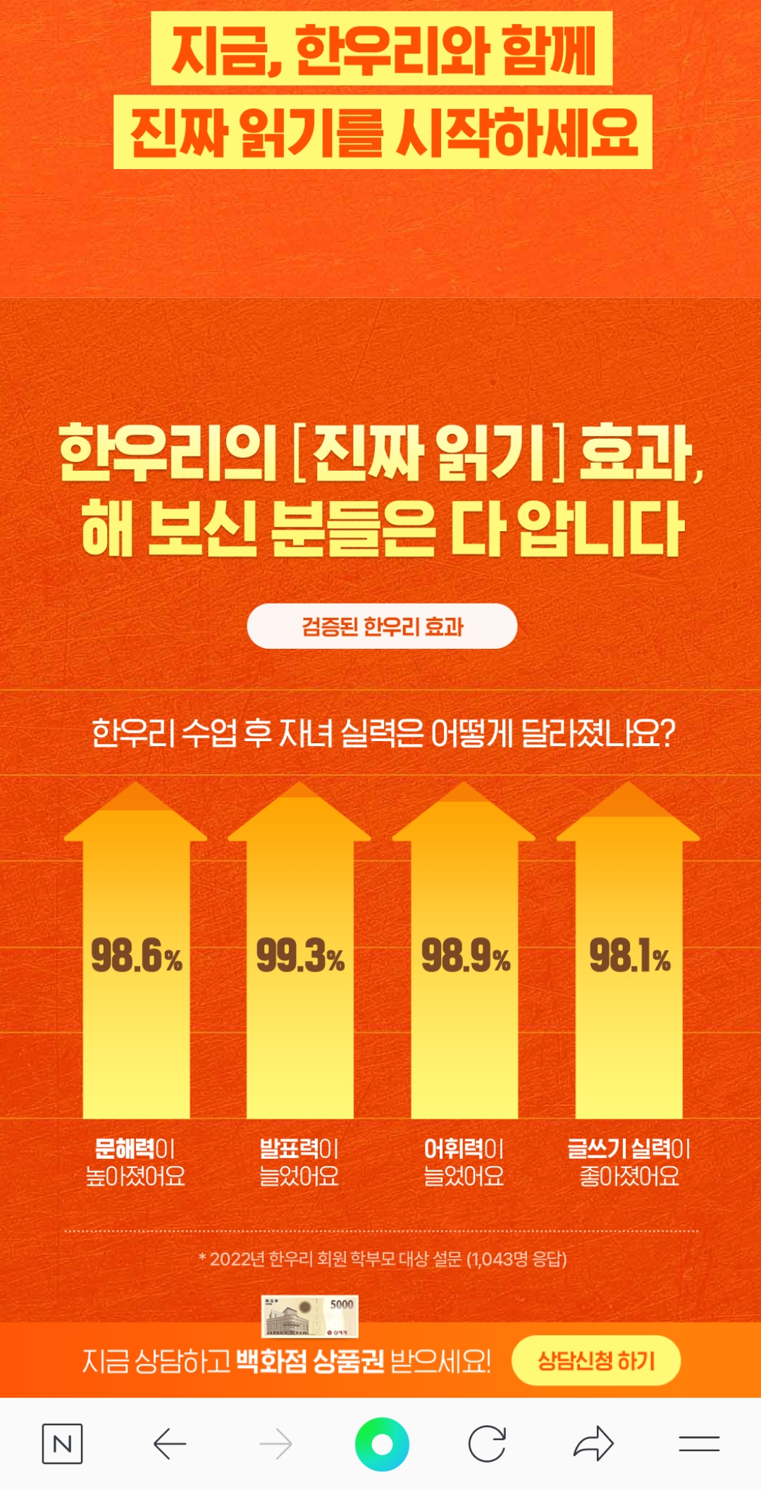 한우리독서토론논술 영등포지부