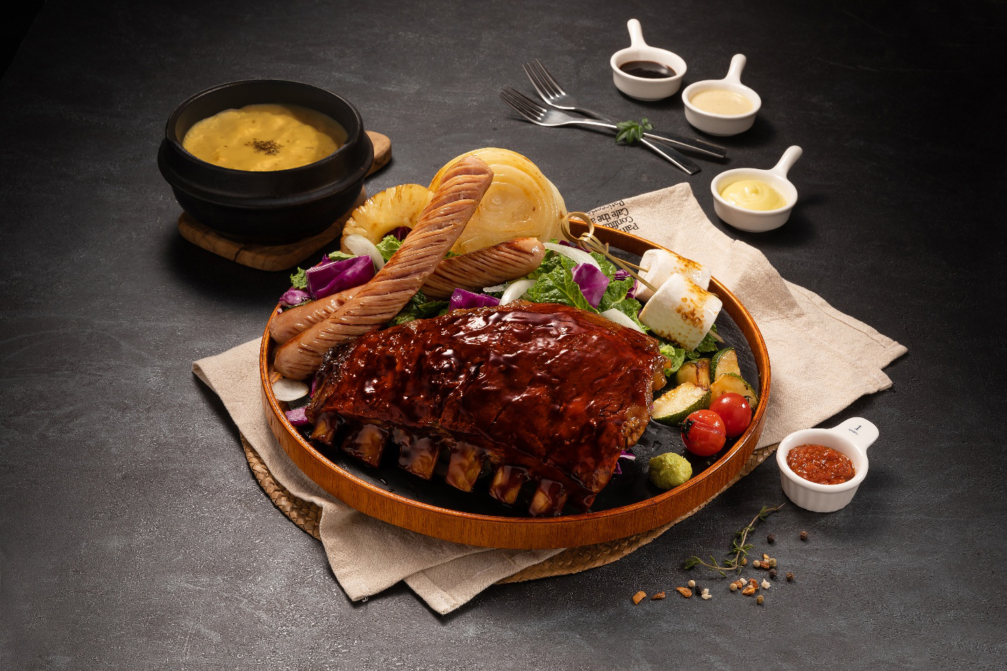 Automatic Deboned Pork Ribs BBQ Set