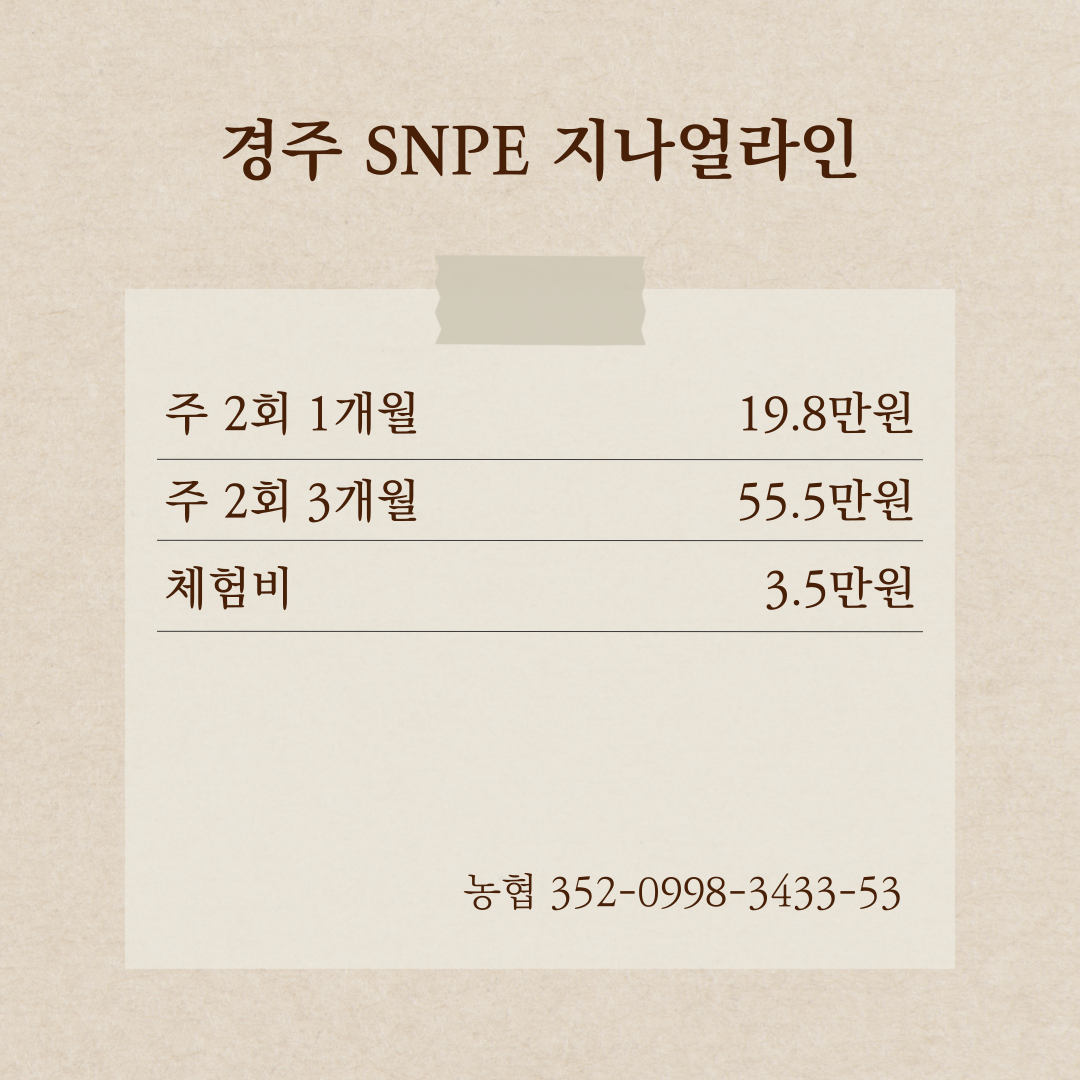 지나얼라인 운동교실