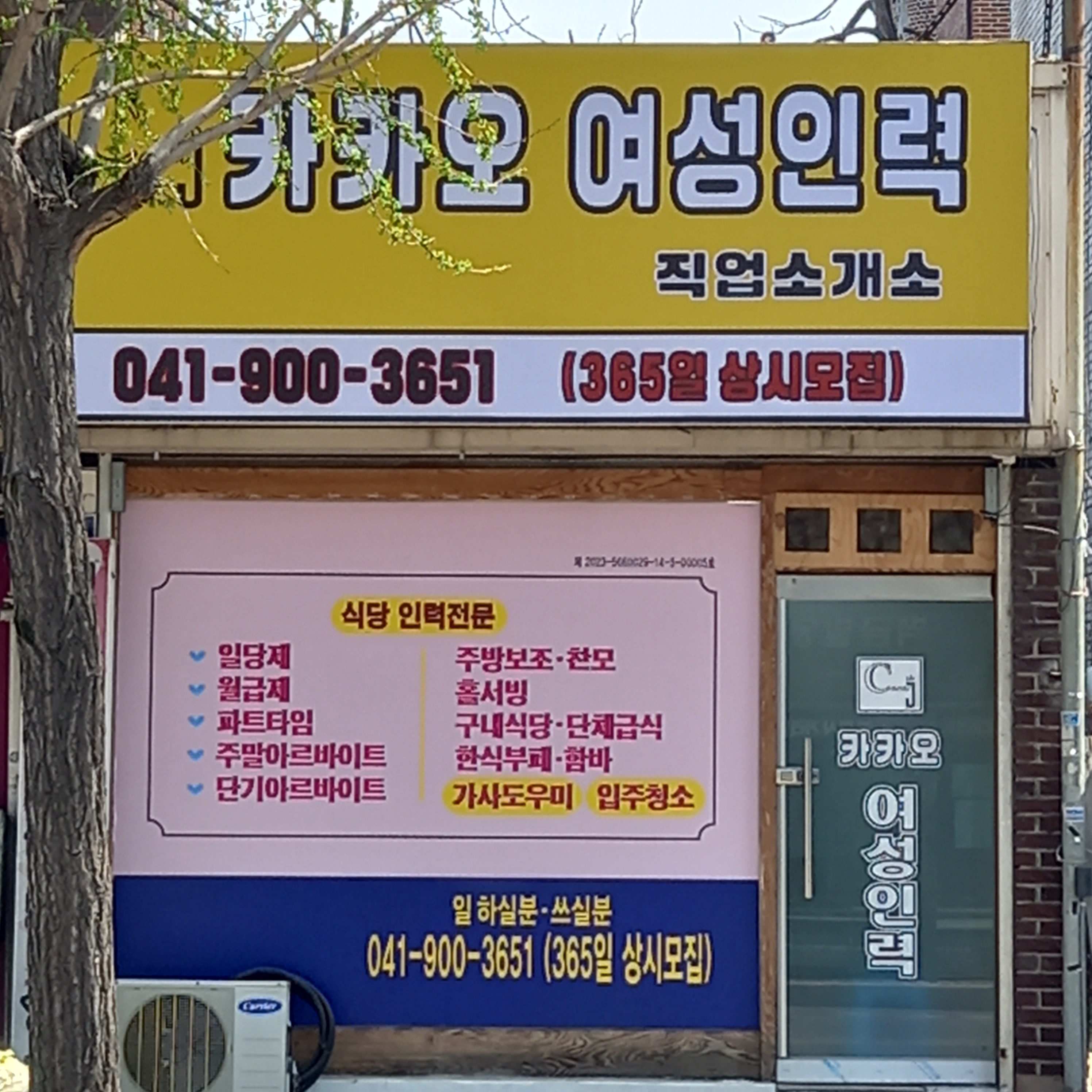 카카오여성인력직업소개소