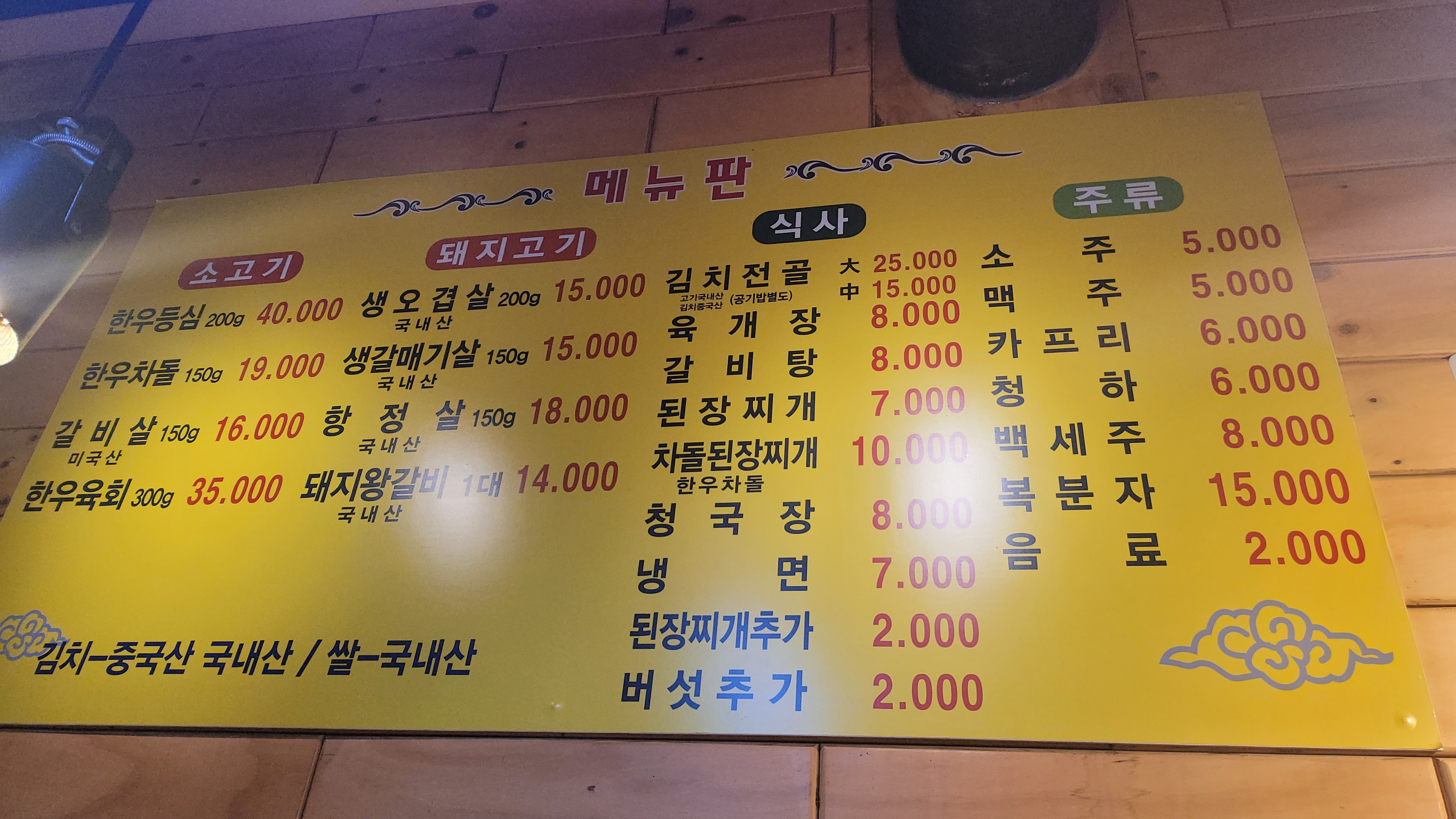 회덕생고기전문점