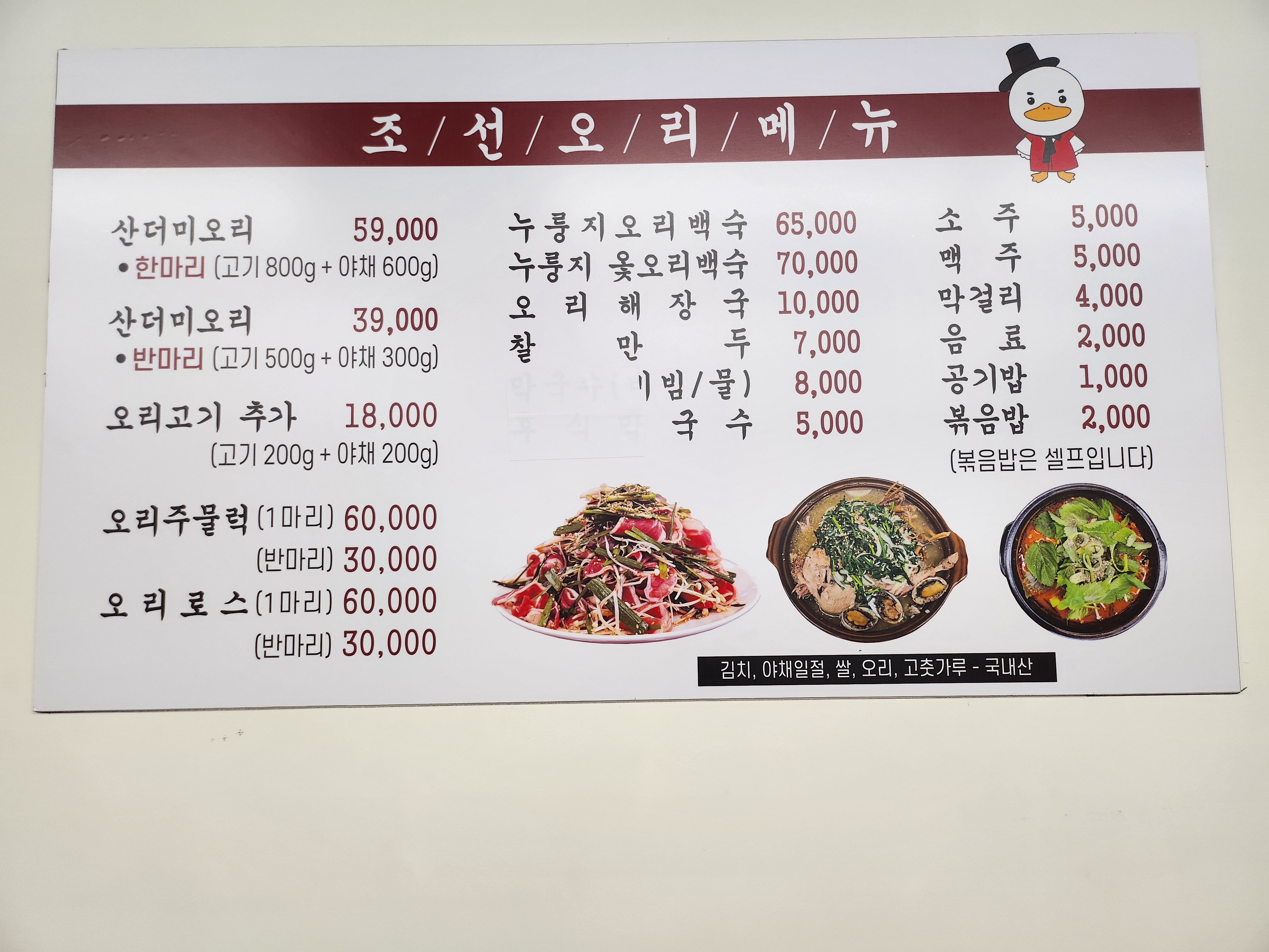 조선오리