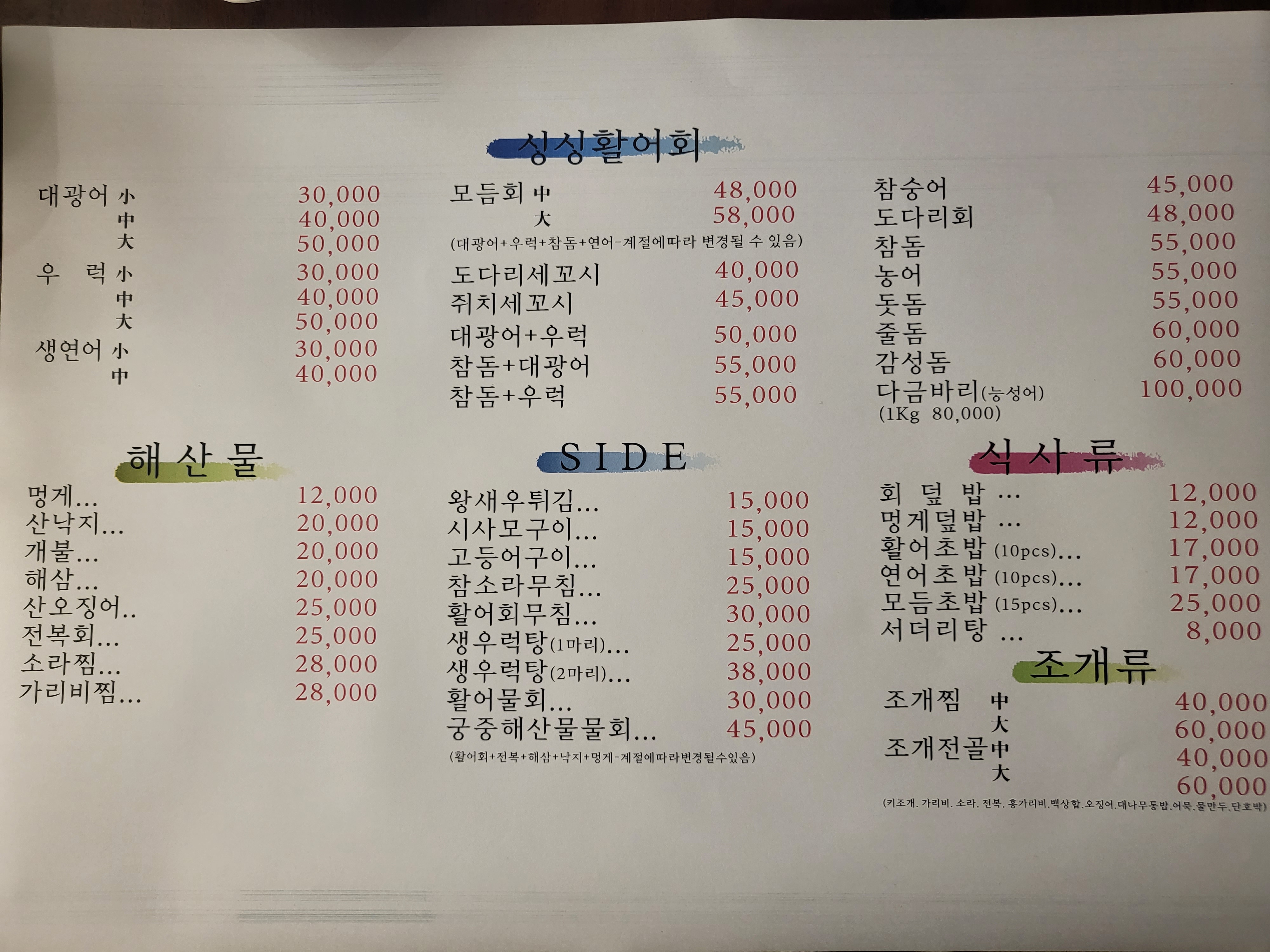 바다횟집