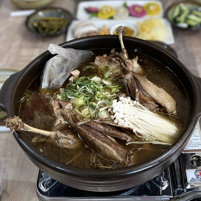 송담산삼약초백숙