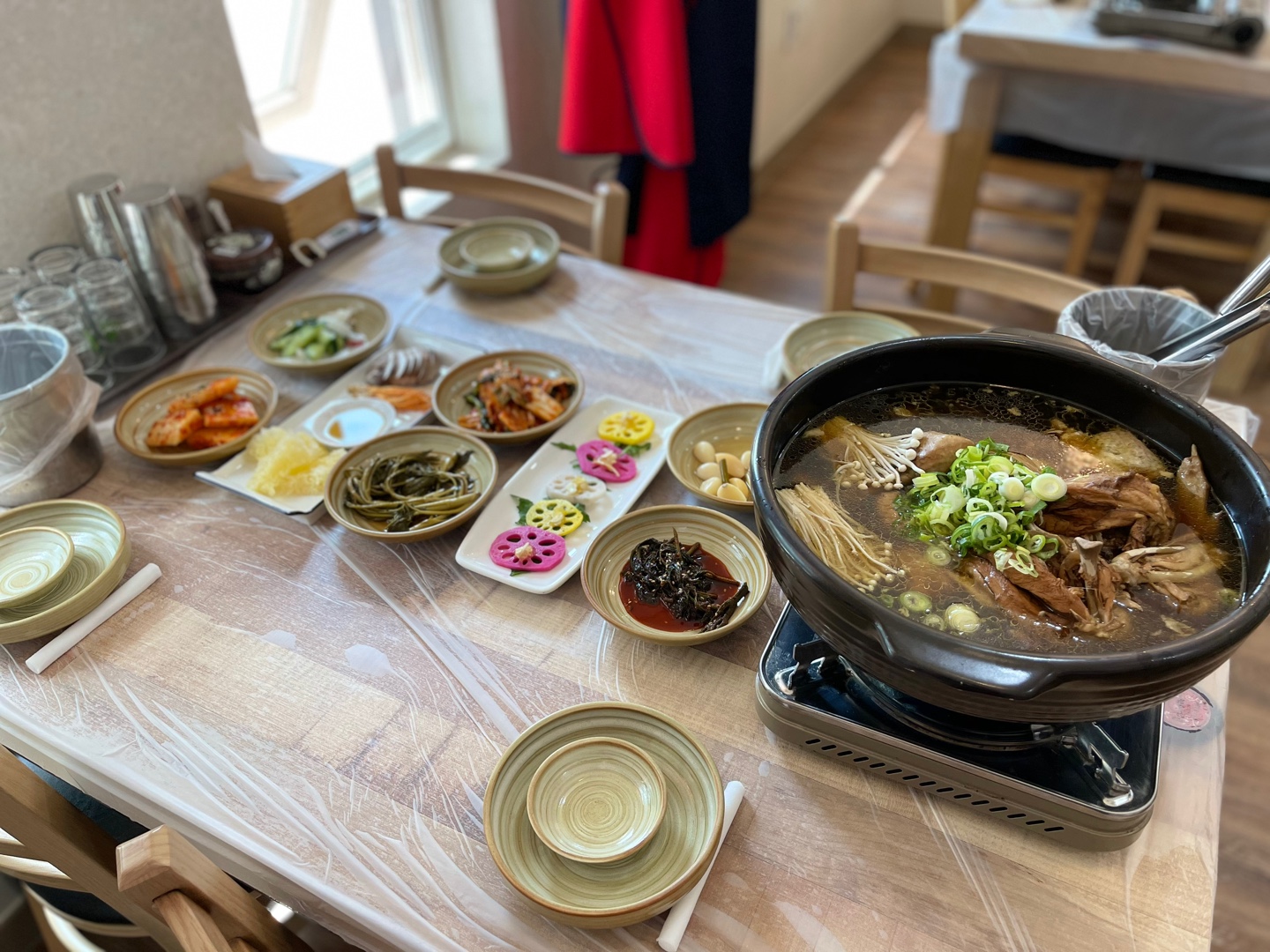 송담산삼약초백숙
