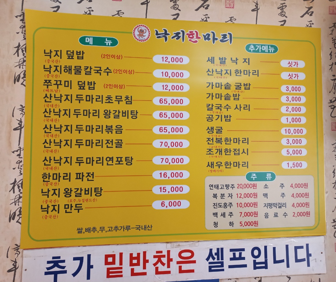 낙지한마리