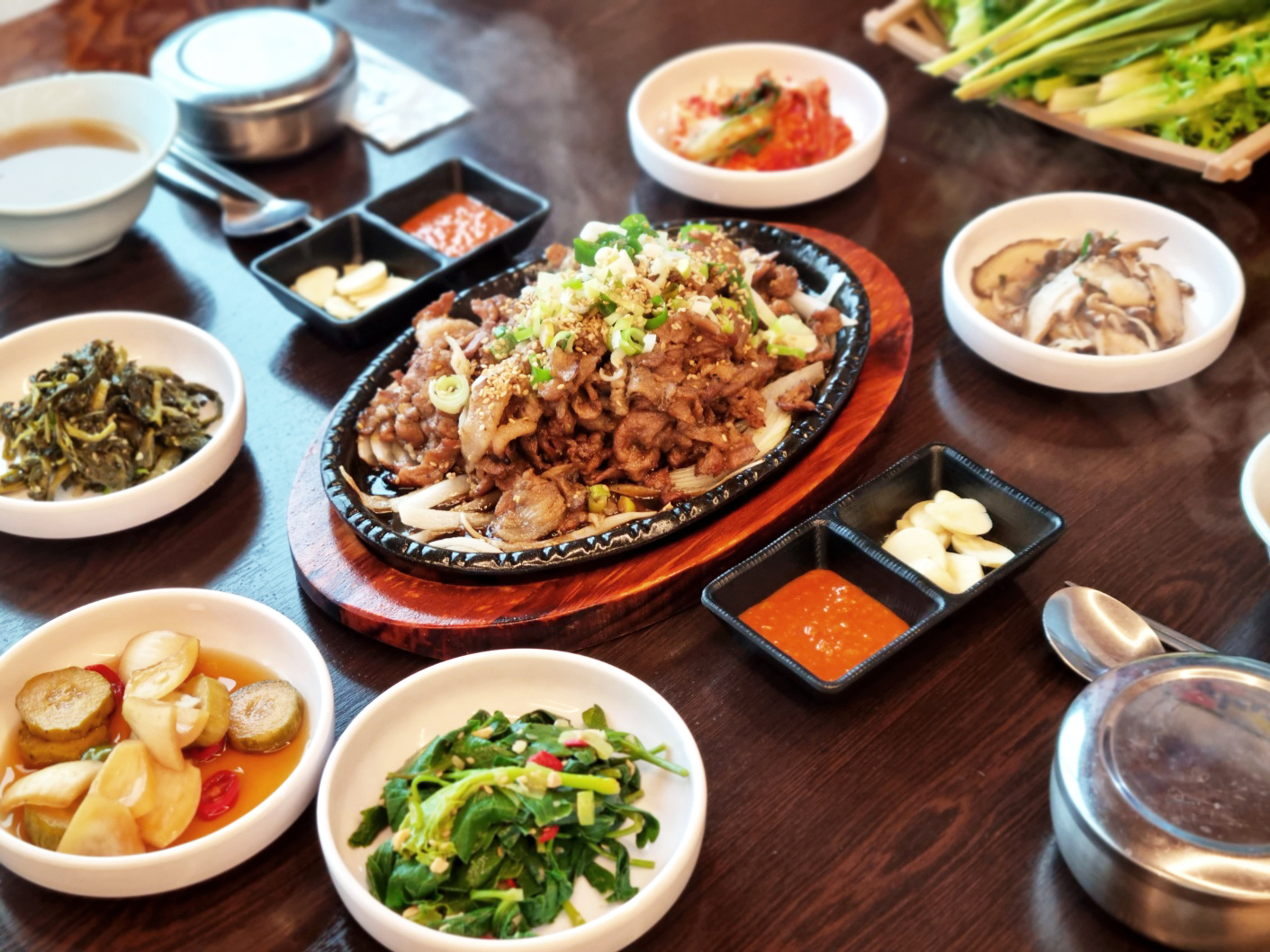 광교산백년숯불구이쌈밥