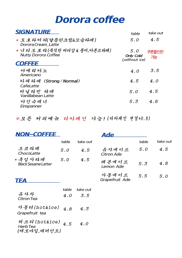도로라커피