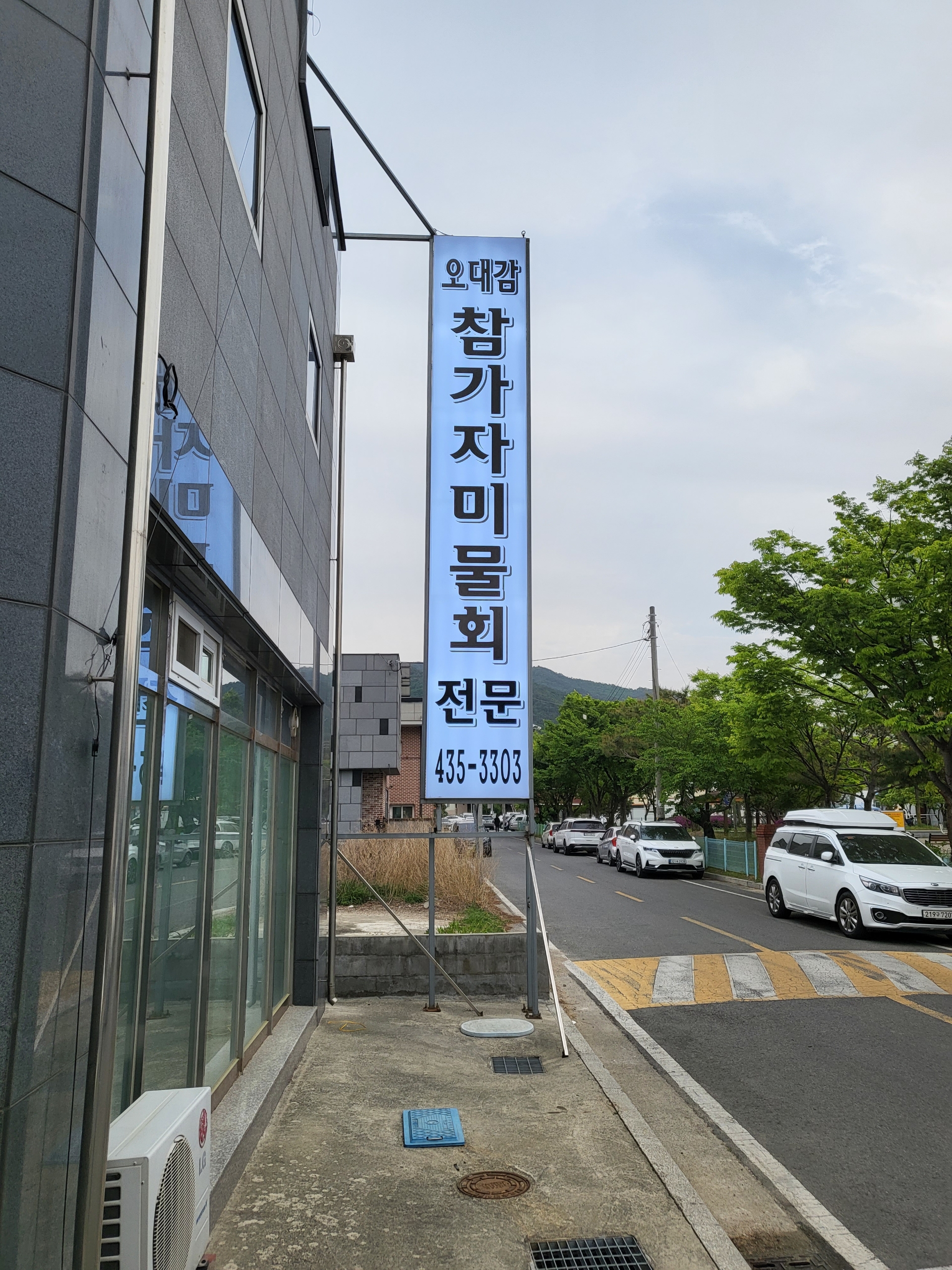 오대감참가자미물회