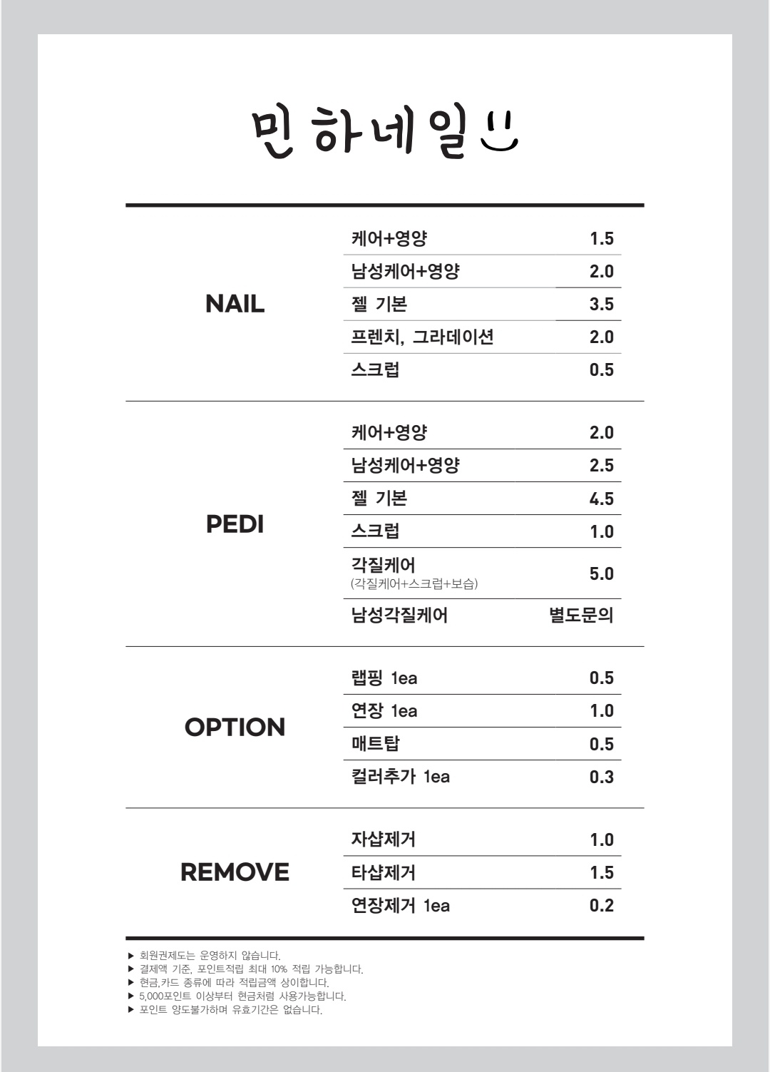 민하네일