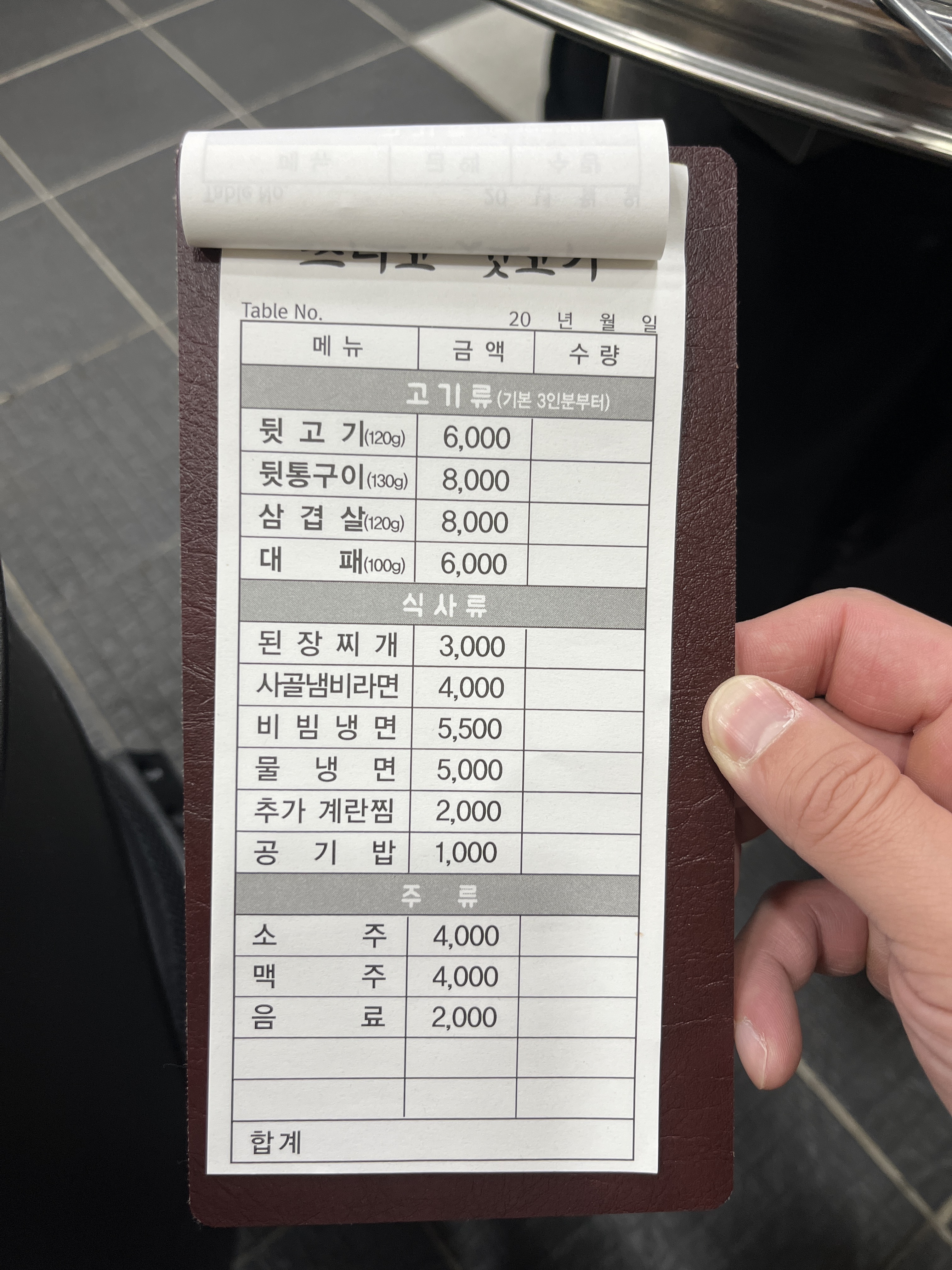 쓰리고뒷고기