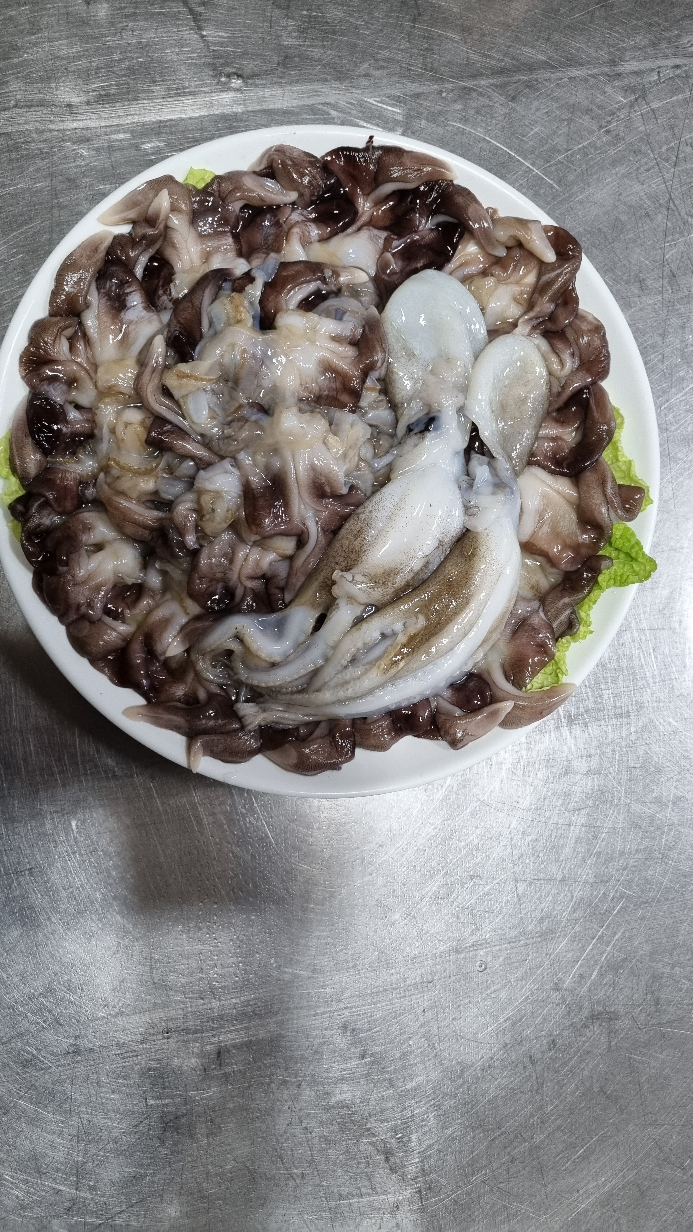 Egg cockle shabu-shabu