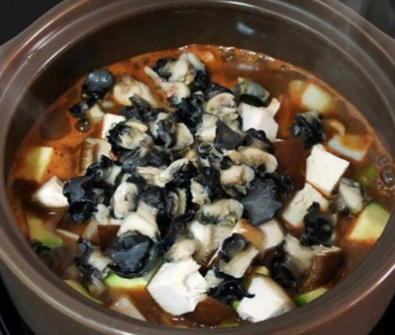 후식 꽃게우렁이된장찌개