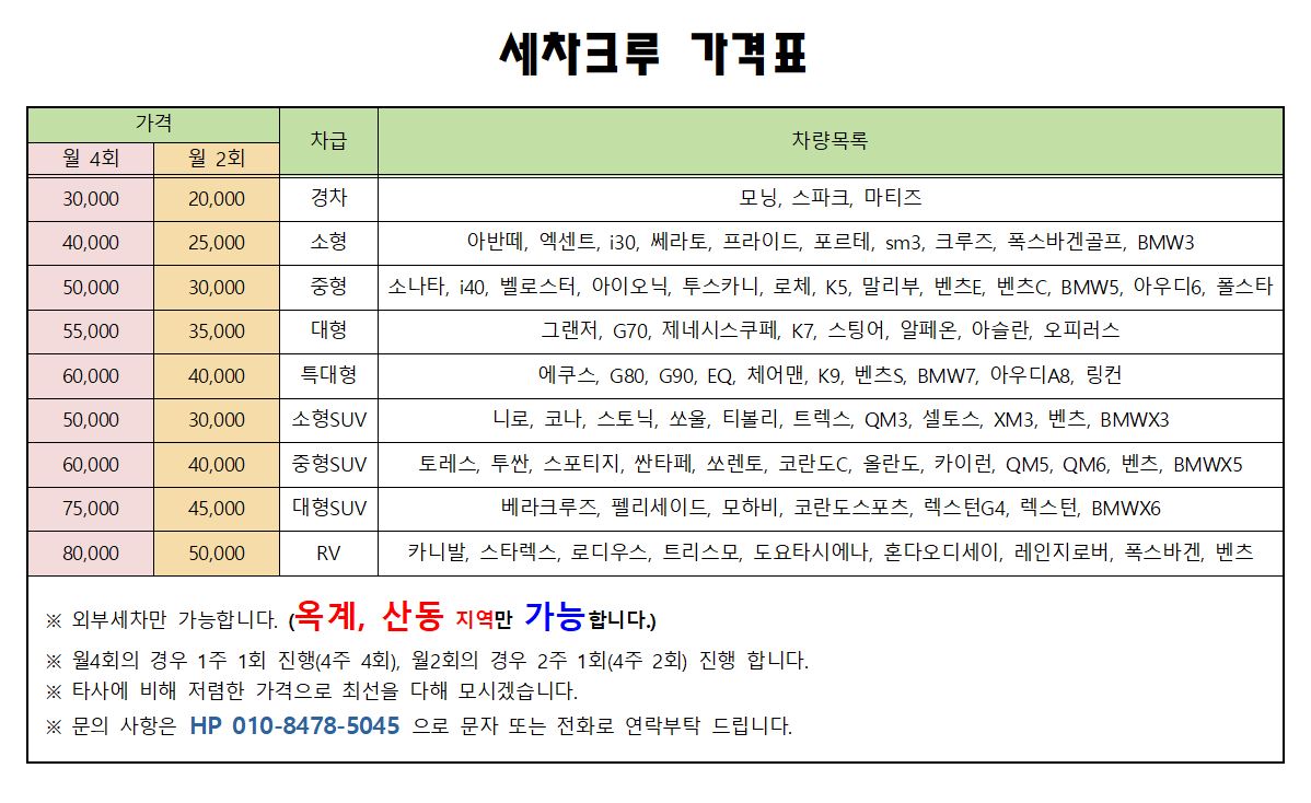 세차크루