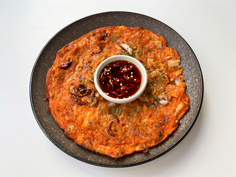 낙지 김치전