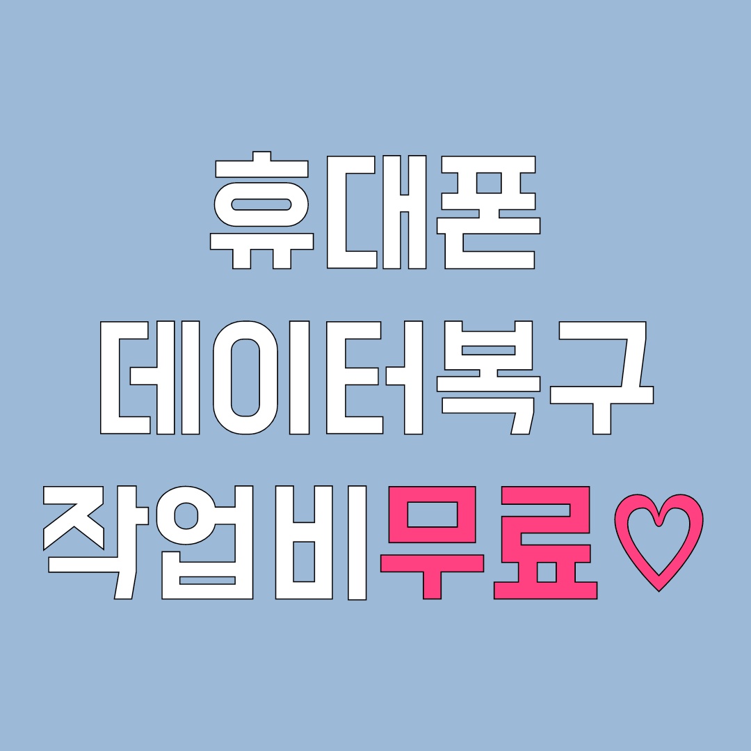 제천 핸드폰데이터복구 카카오톡대화내용복구 전문