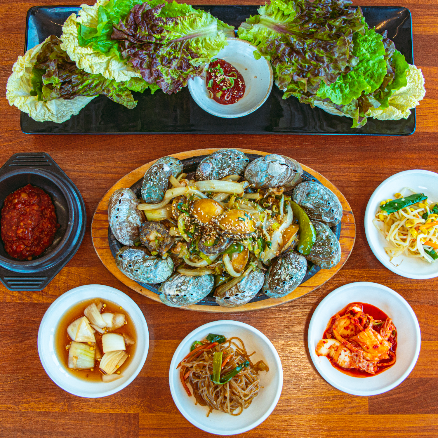 Extra grilled abalone