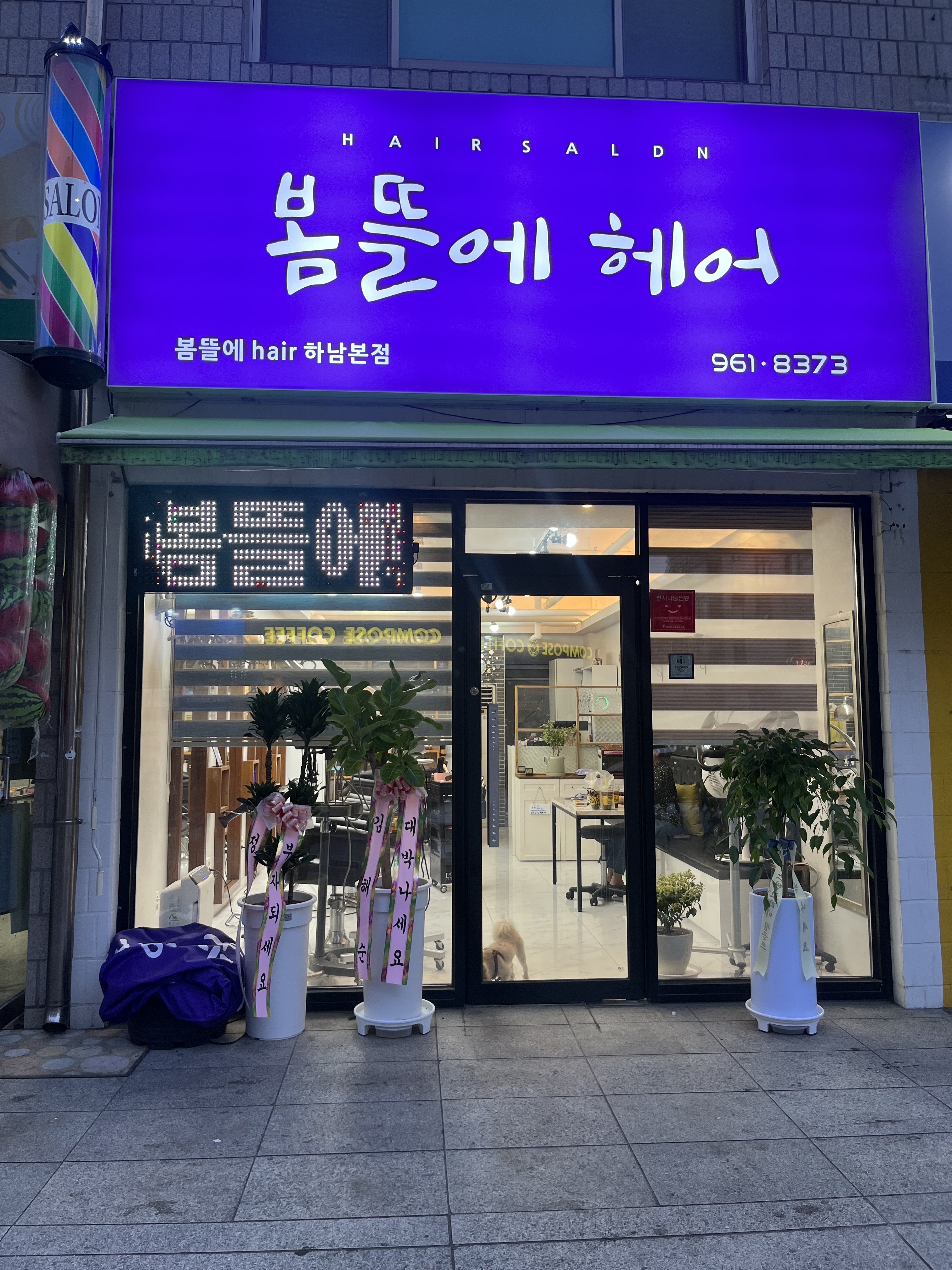 봄뜰에 헤어