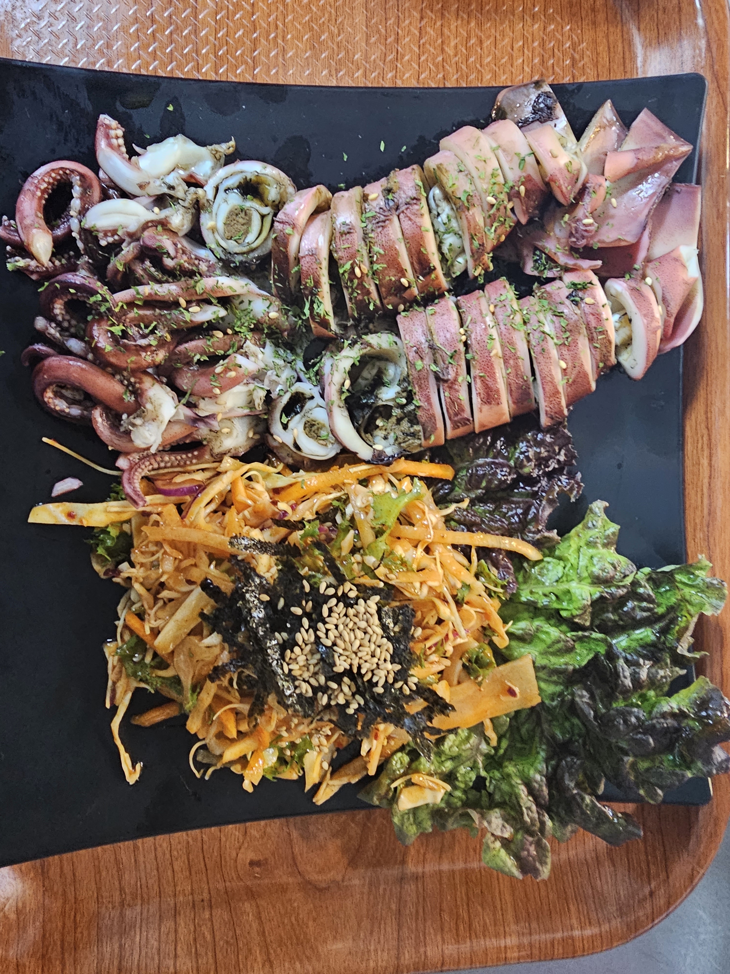 막썰어 회 산오징어&얼음물회
