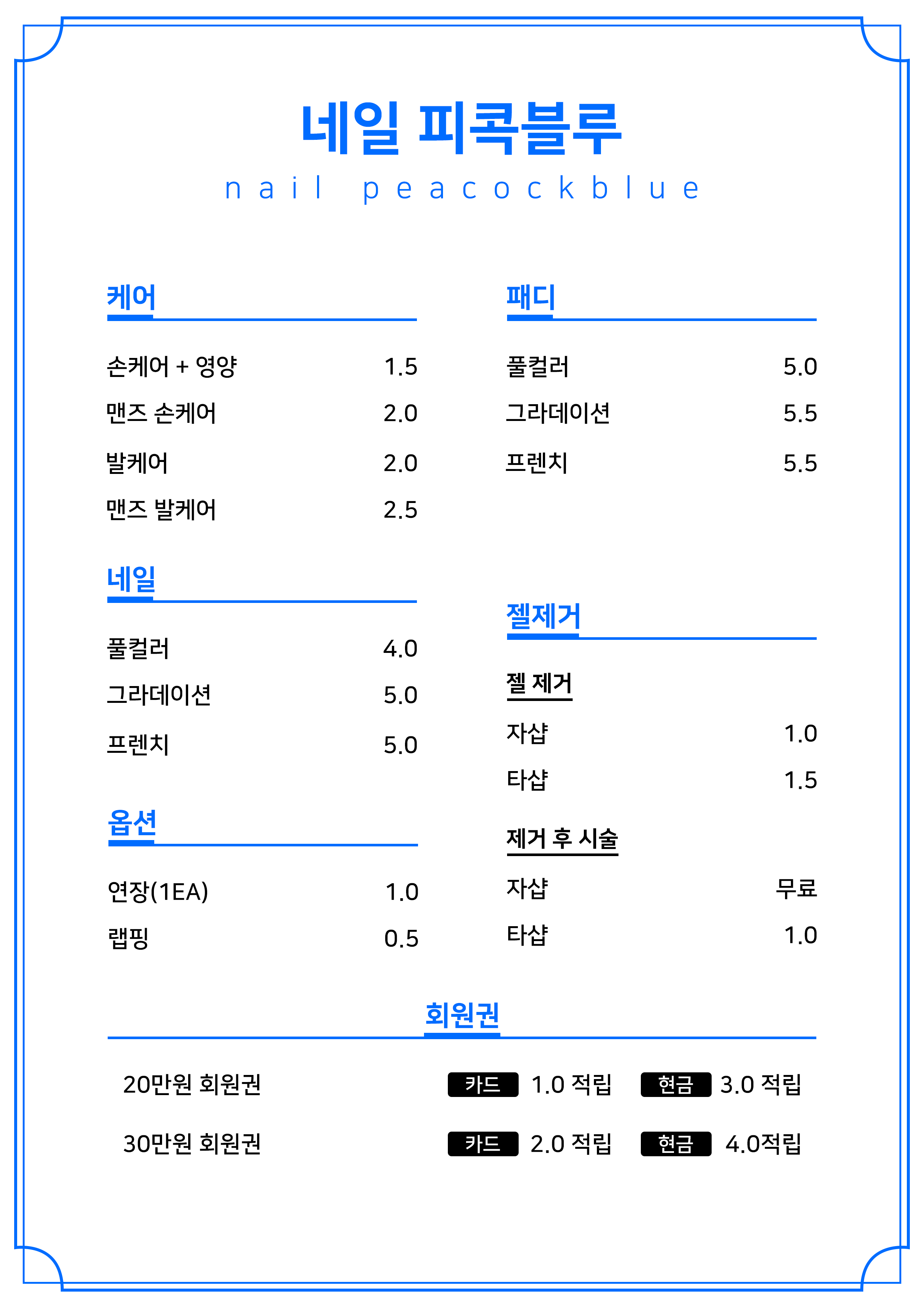 네일피콕블루