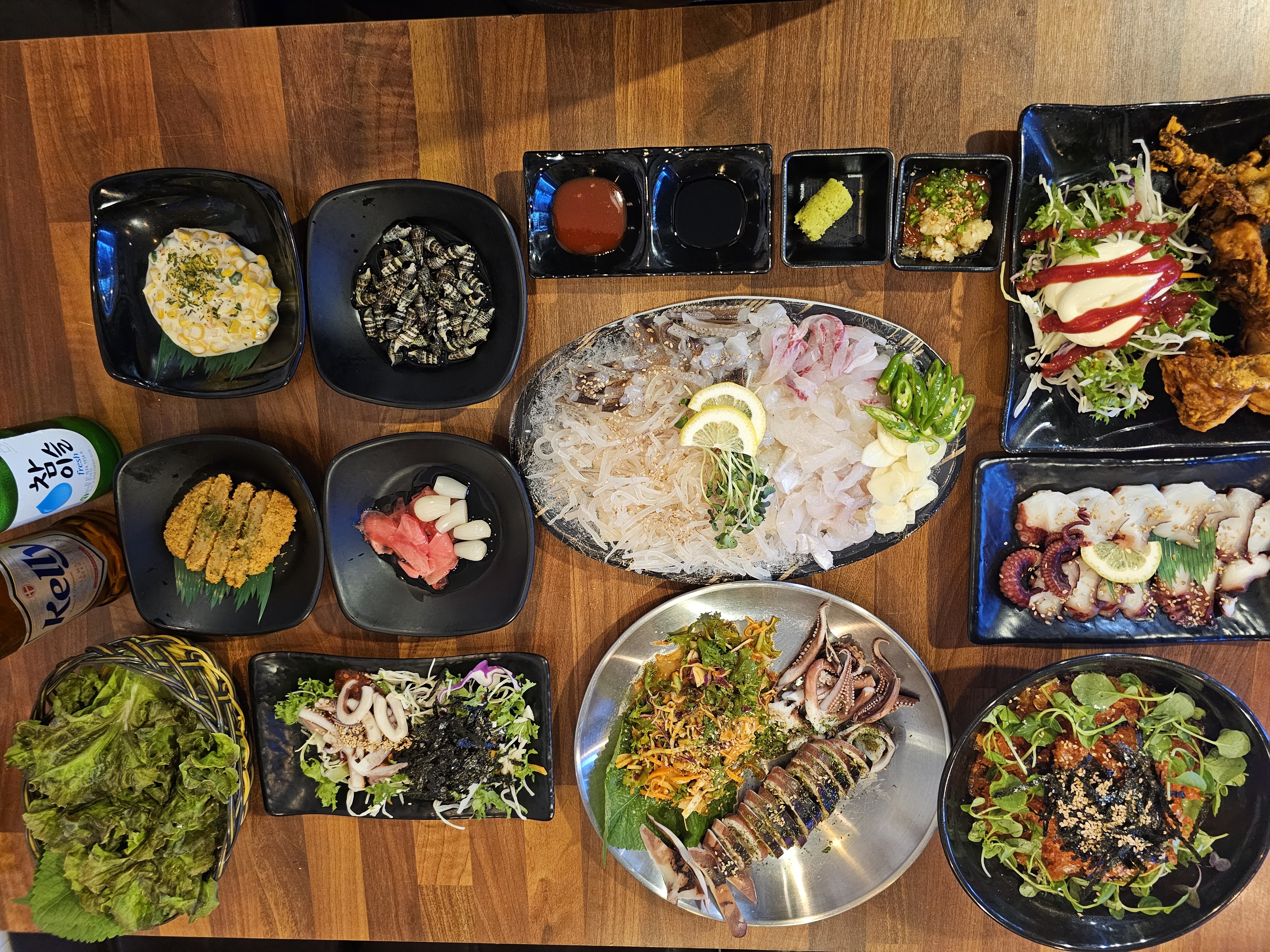 막썰어 회 산오징어&얼음물회