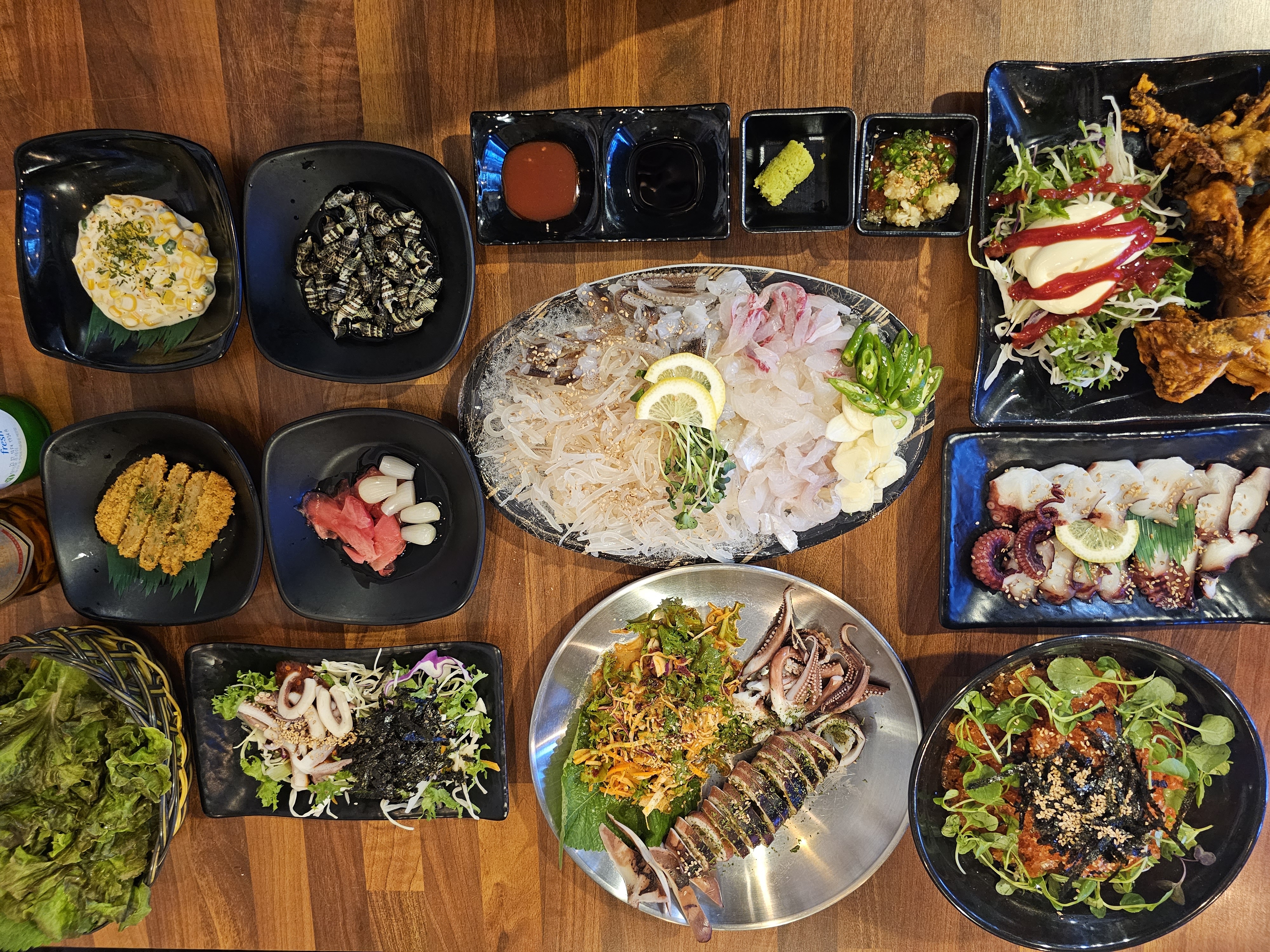 막썰어 회 산오징어&얼음물회