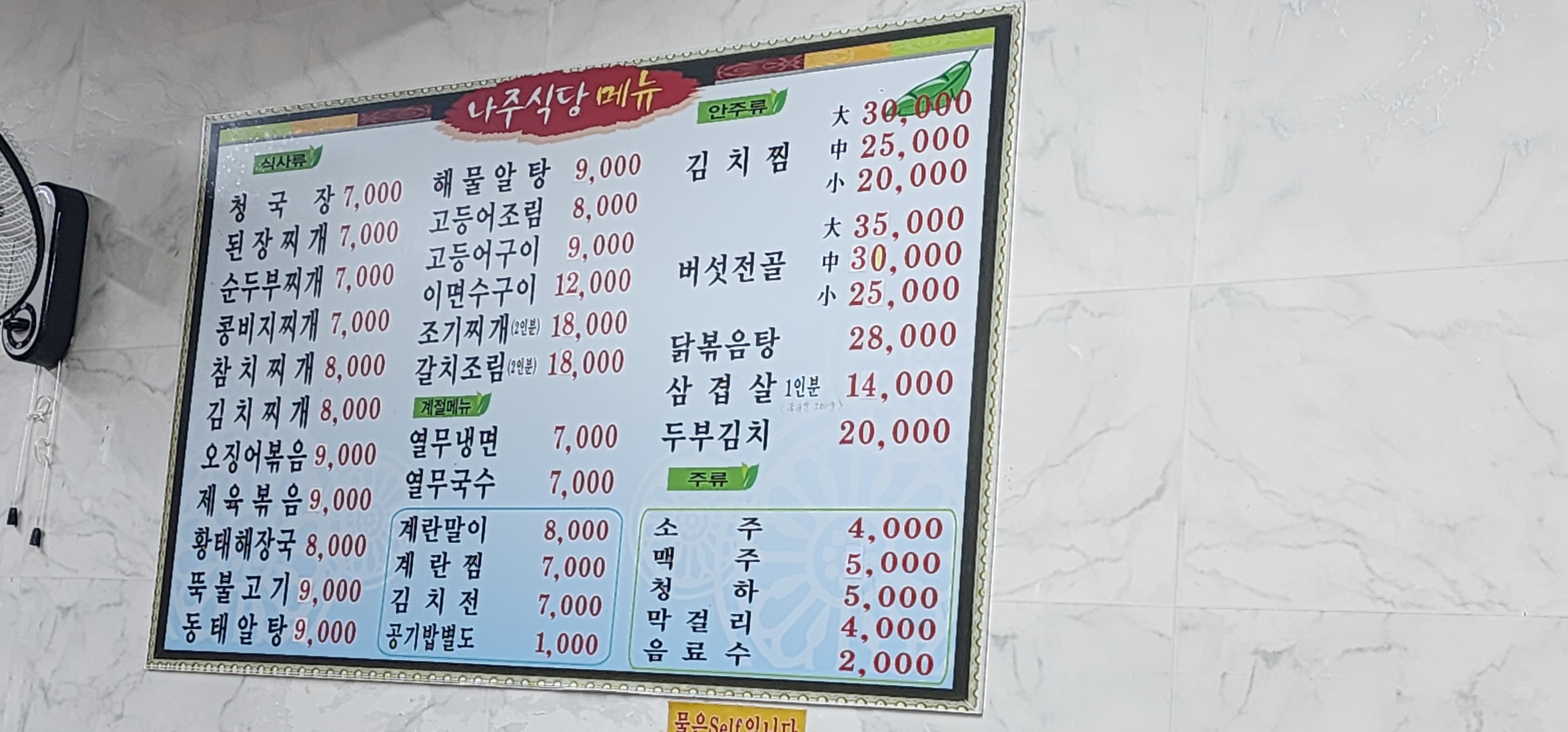 나주식당