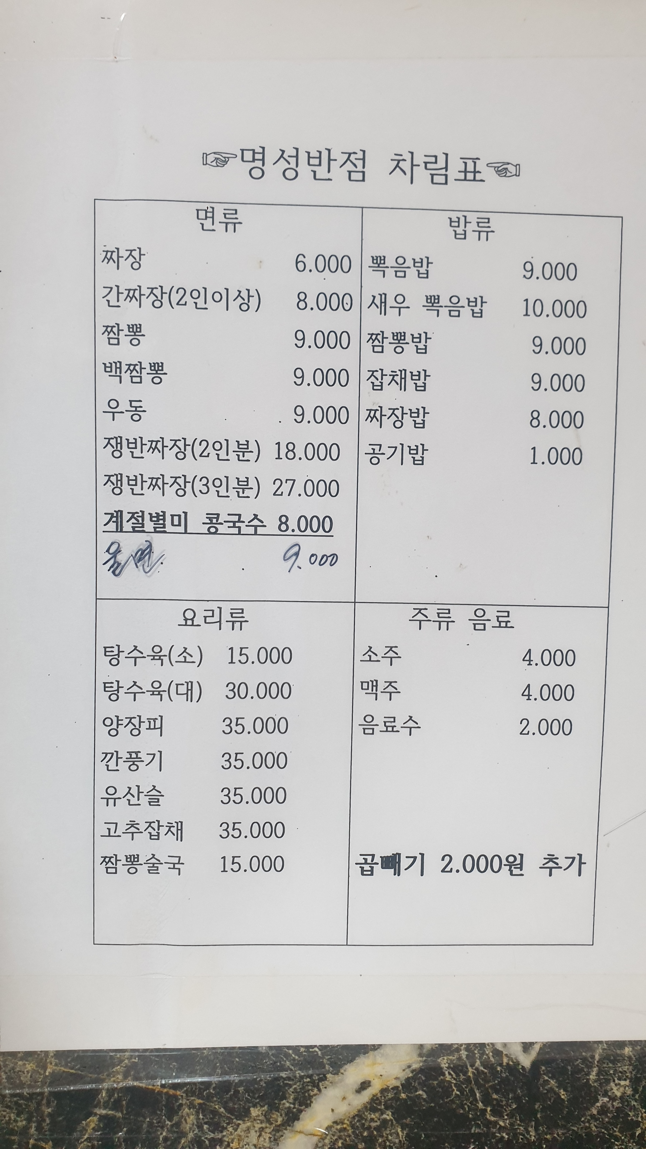명성반점