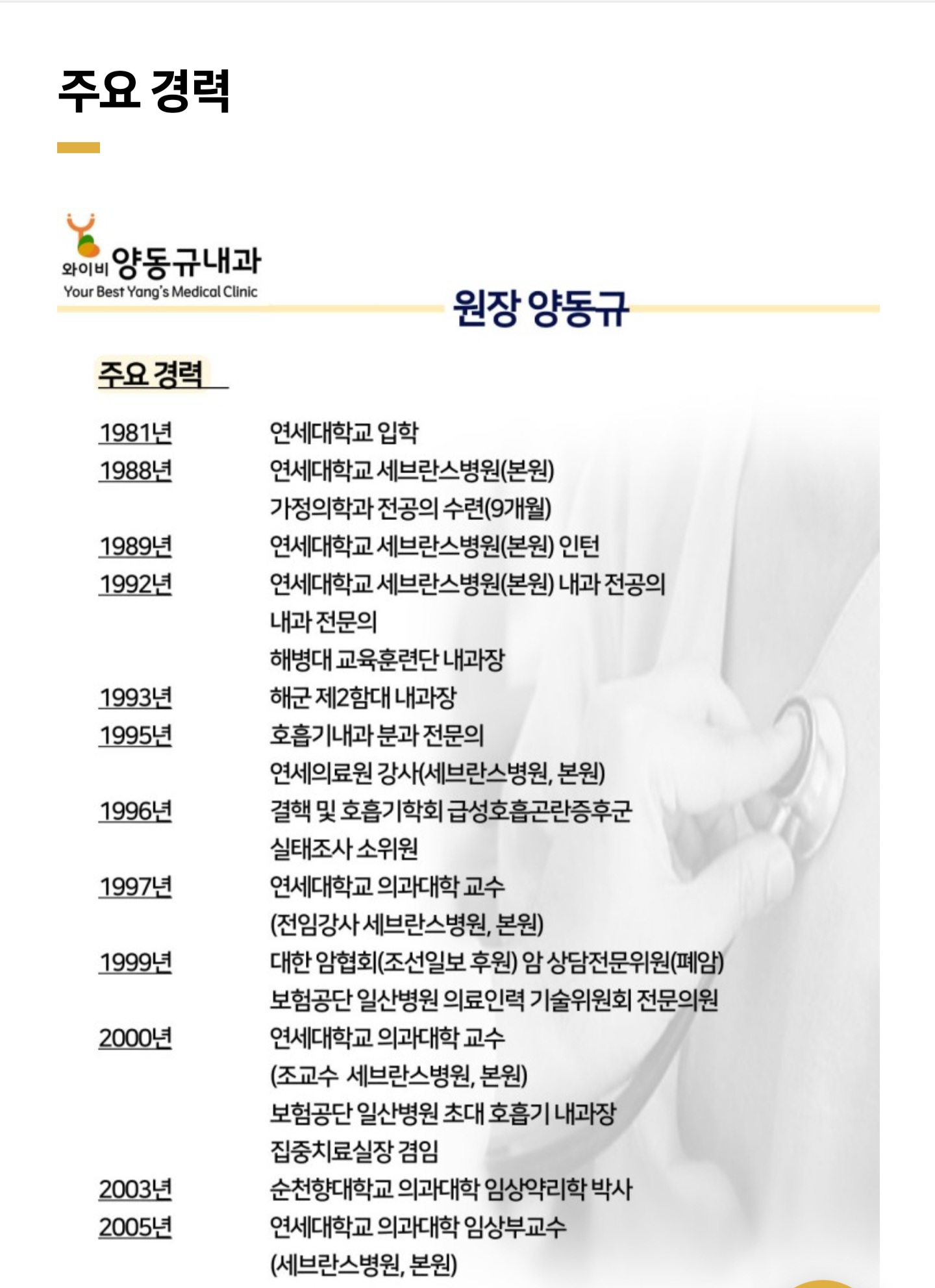 와이비양동규내과의원