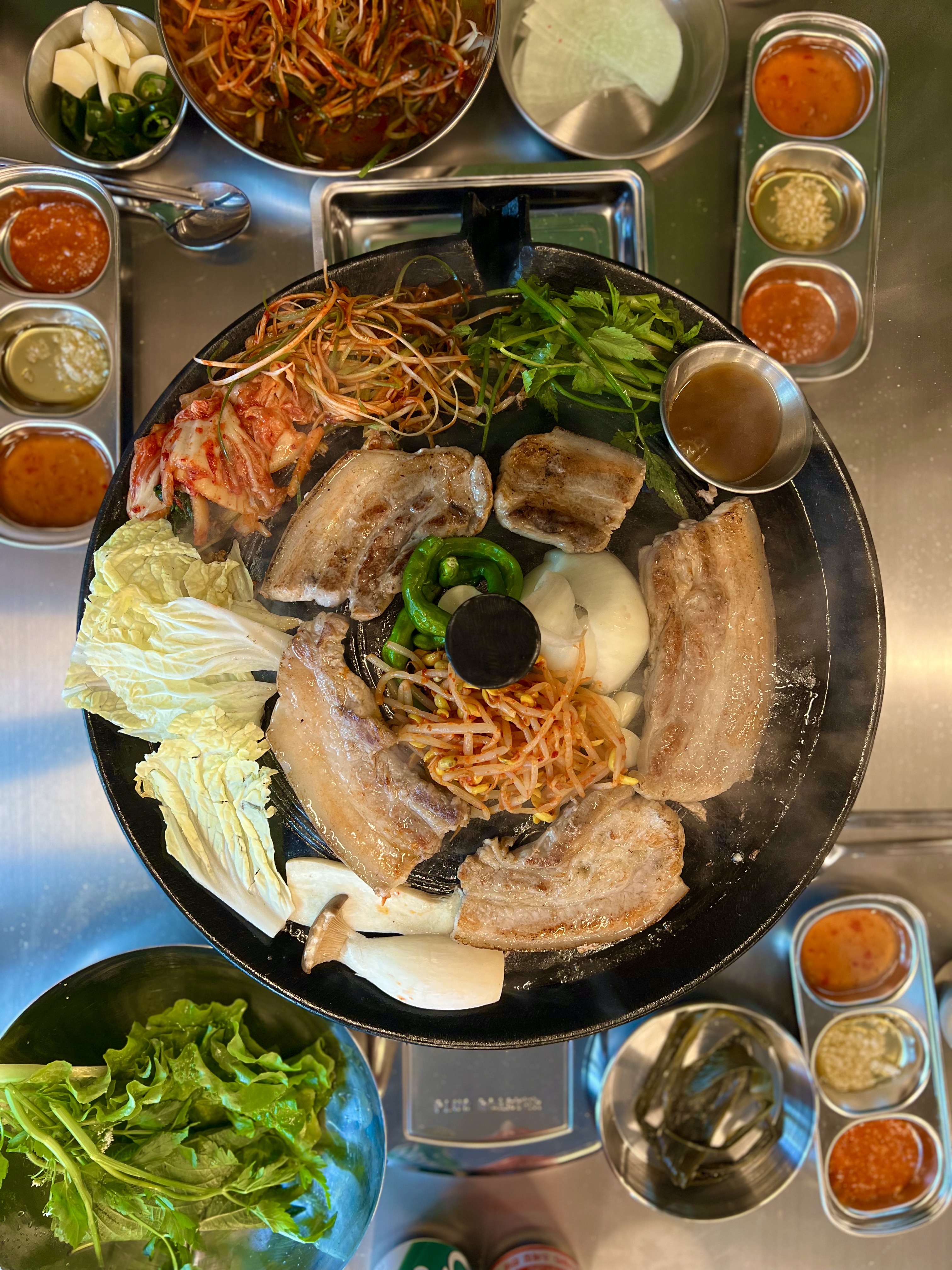 기름칠하다