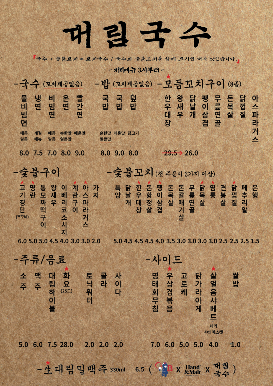 대림국수 인하대점