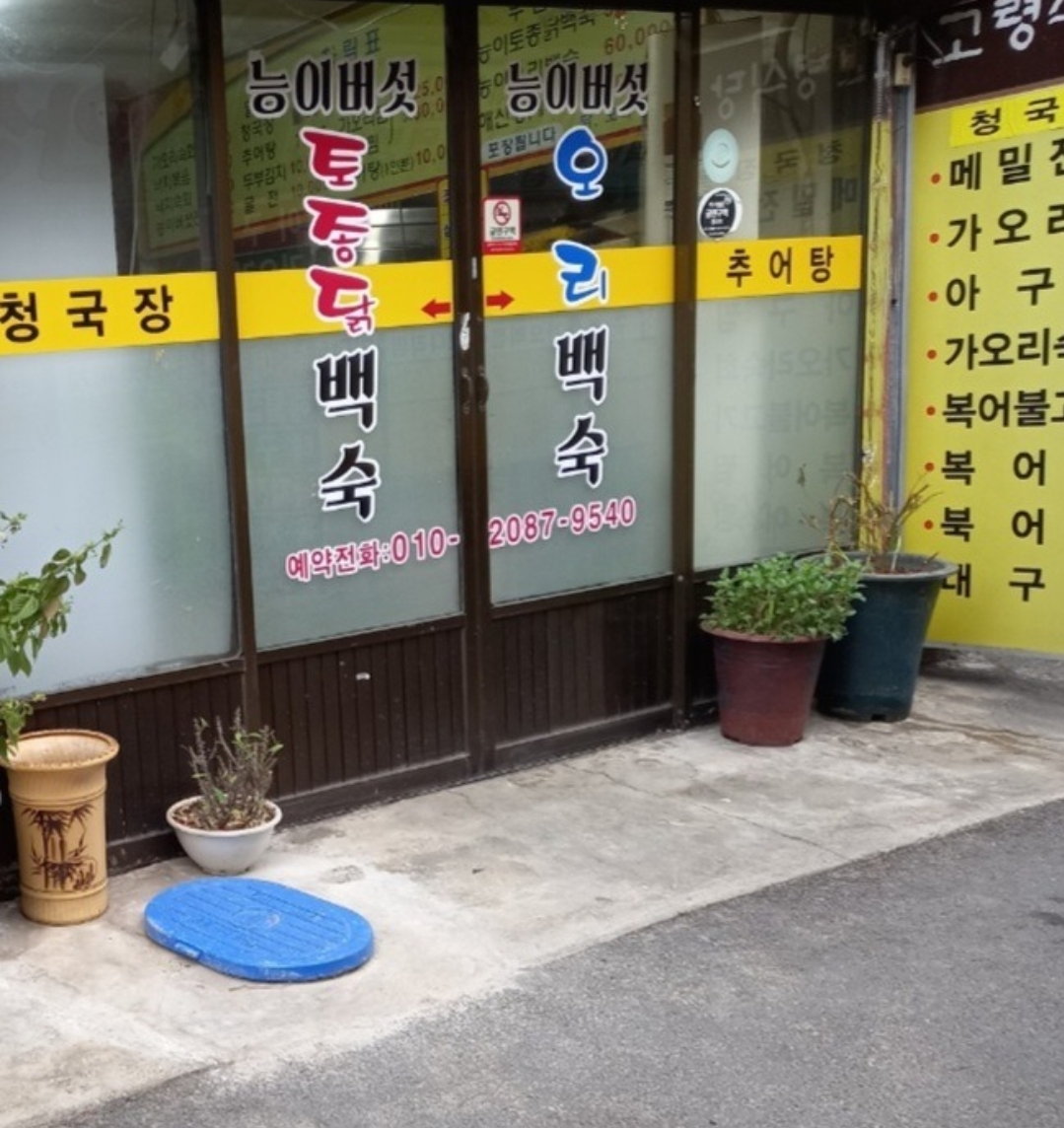 고령식당 능이버섯토종닭백숙