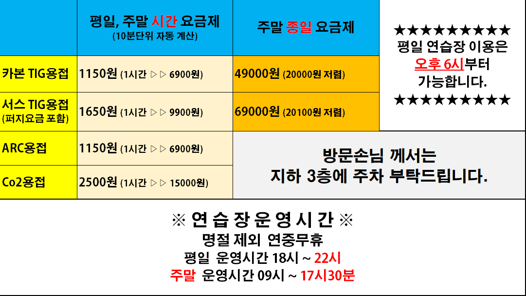 경기배관용접연습장학원 안산점