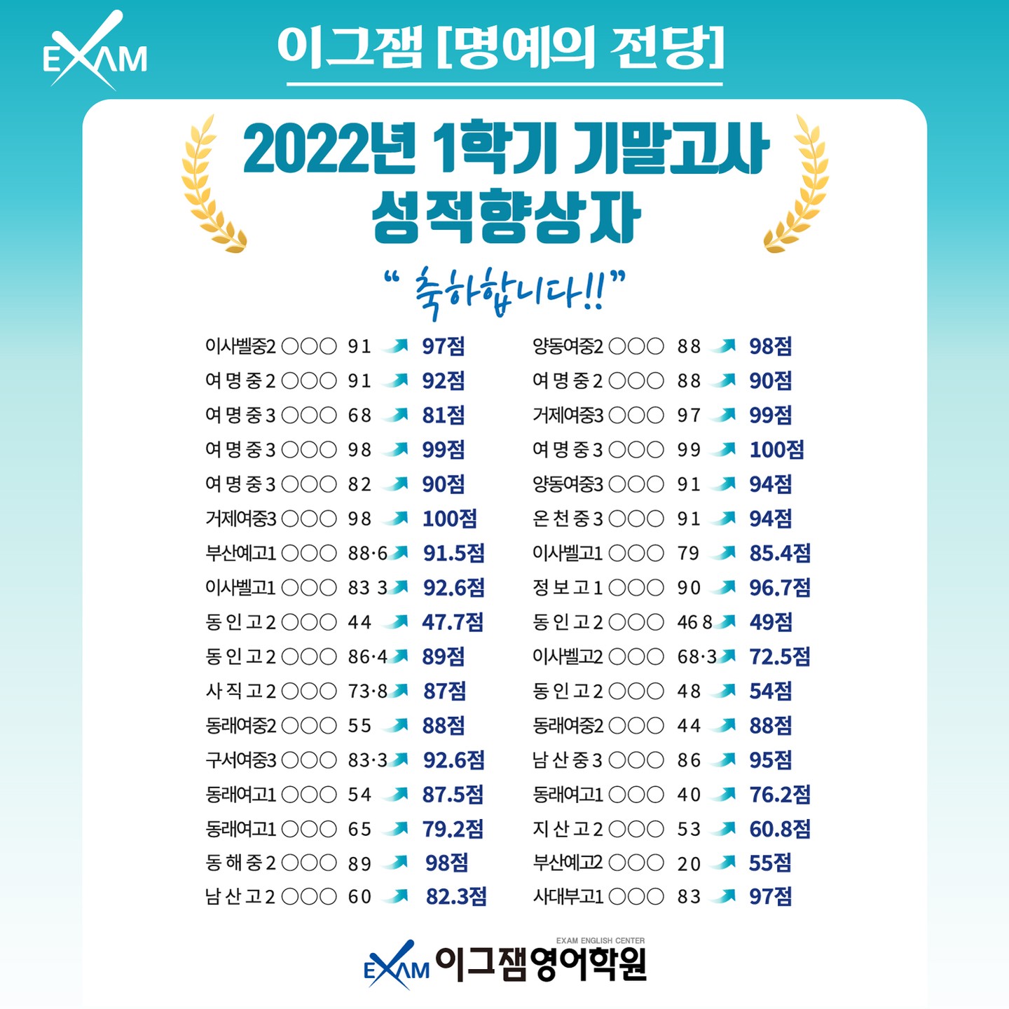 사직이그잼영어학원